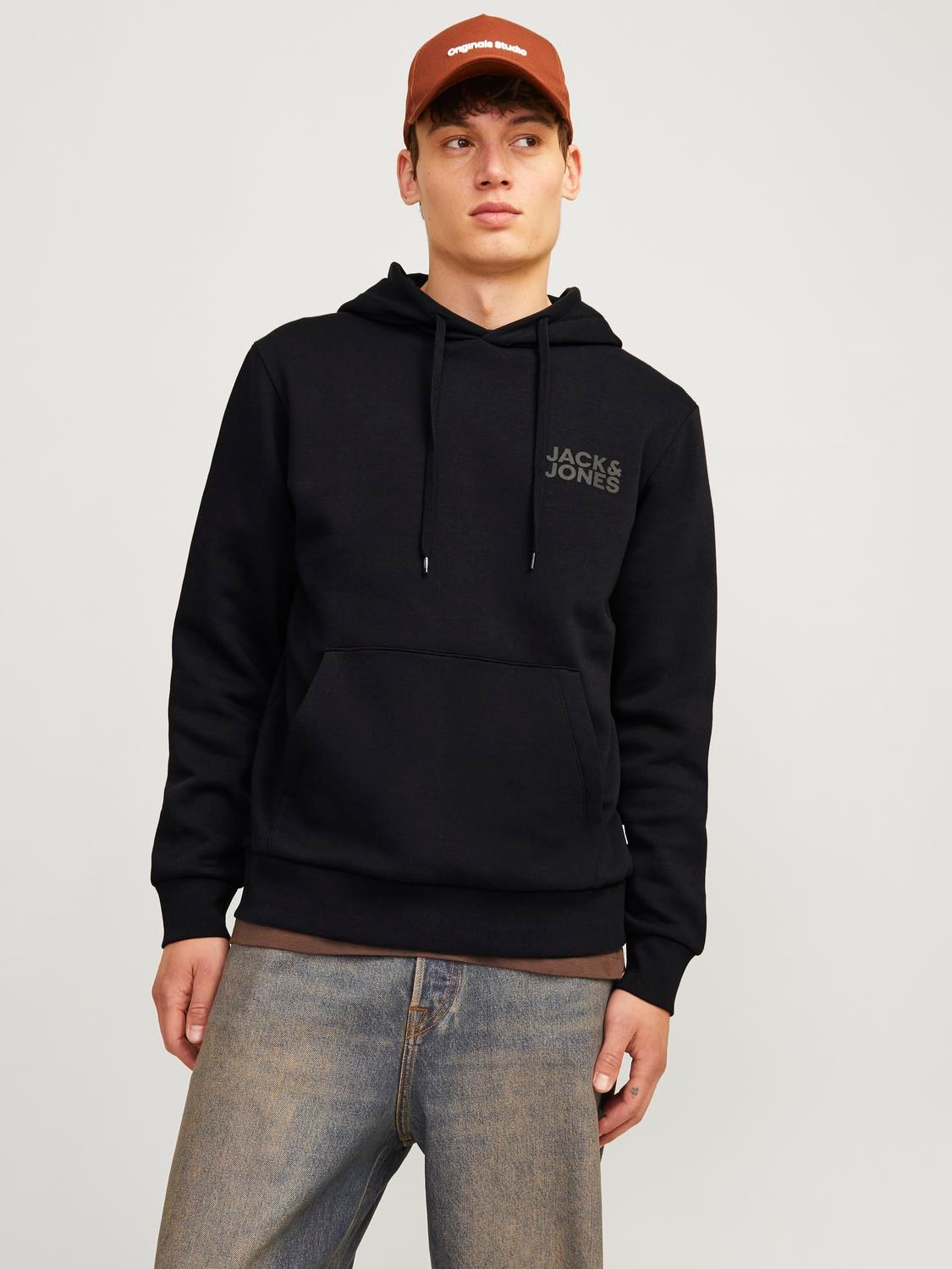 Jack & Jones Kapuzensweatshirt "JJECORP LOGO SWEAT HOOD NOOS", mit Logo Print