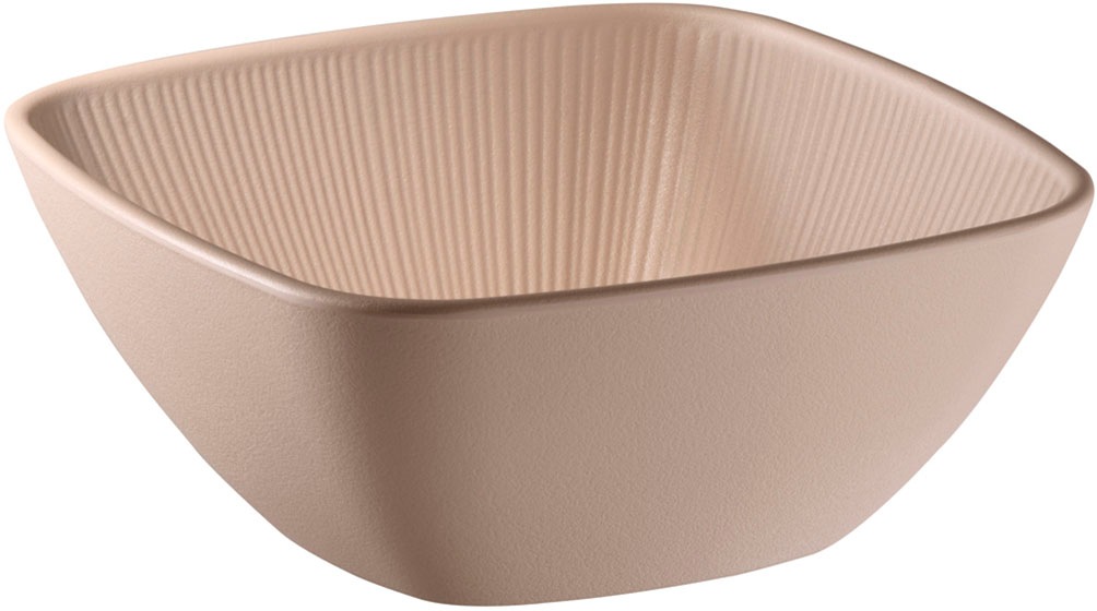 APS Schale "Schüssel "NERO", 1,5 Liter, 19,5 x 19,5 cm, Höhe 8 cm", Ø 19,5cm, beige, Schüsseln, aus Melamin