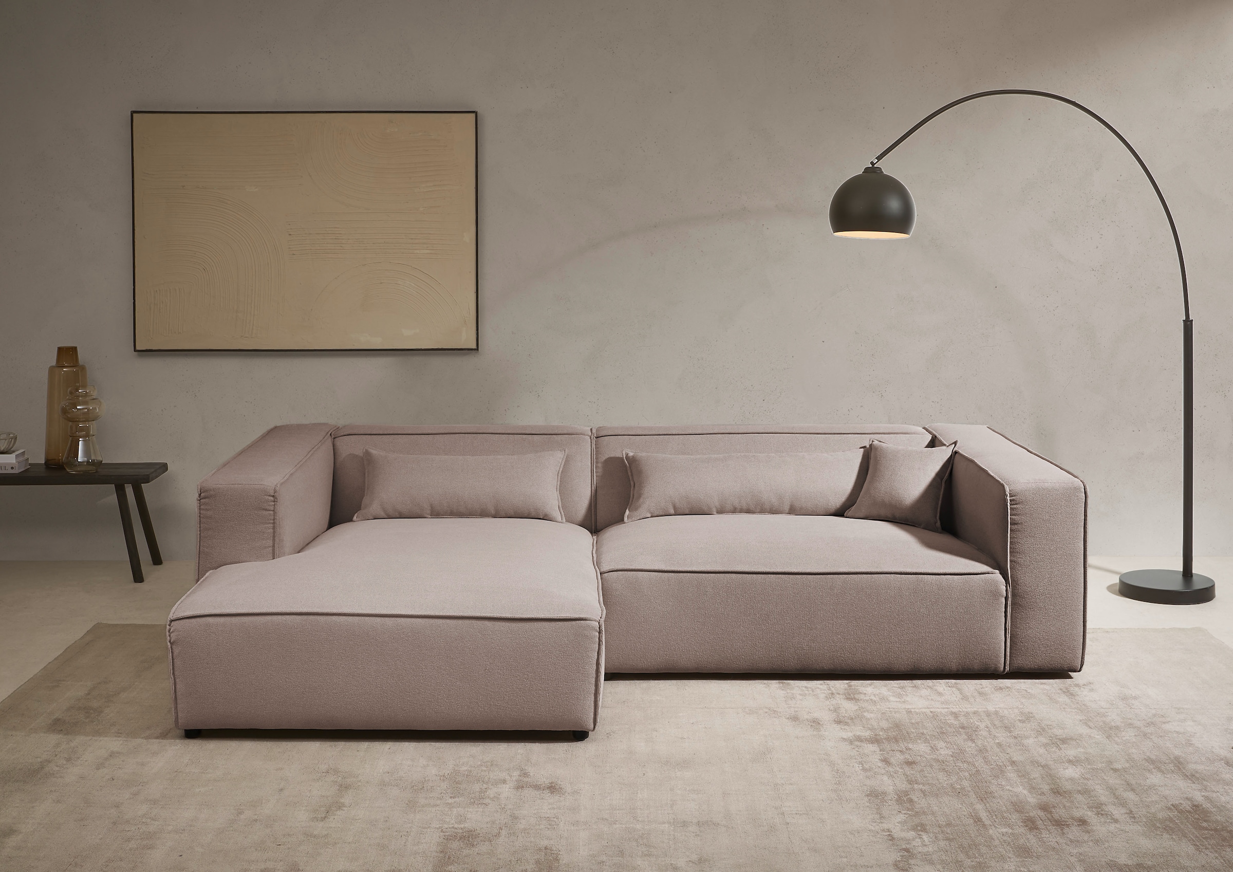 LeGer Home by Lena Gercke Ecksofa "PIARA XXL, Big-Sofa in Cord oder Leineno günstig online kaufen