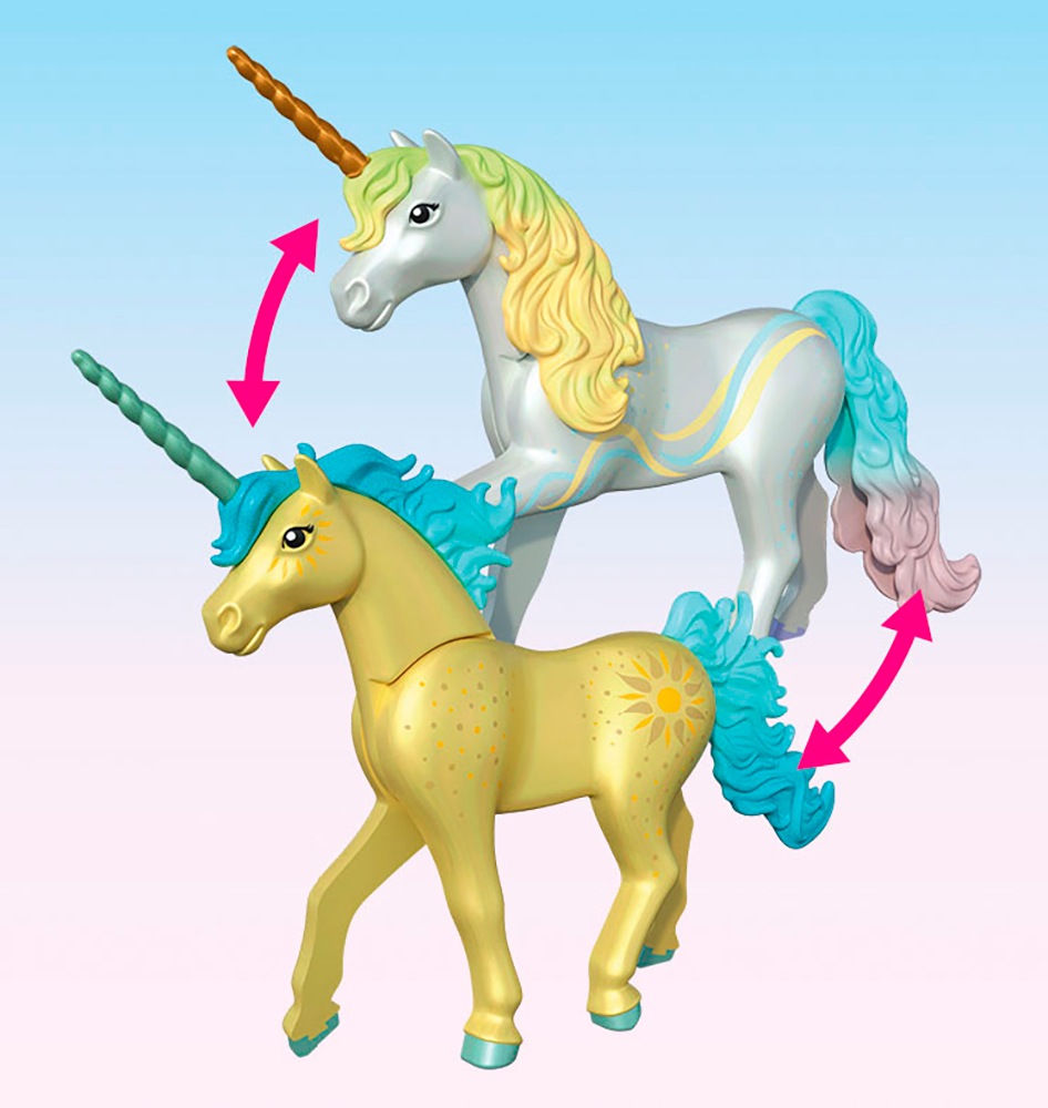 Playmobil® Konstruktions-Spielset »Sammeleinhorn, Sonnenscheinblüte mit Fee (71842), Princess Magic«