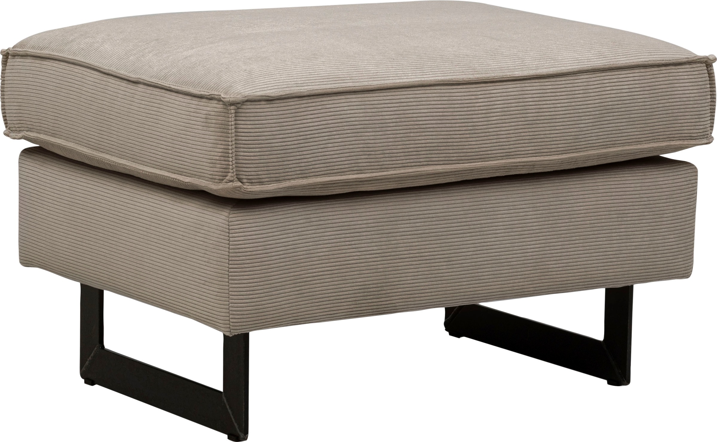 Home affaire Polsterhocker "Pinto" mit Keder, Metallfüßen und auch in Cord günstig online kaufen