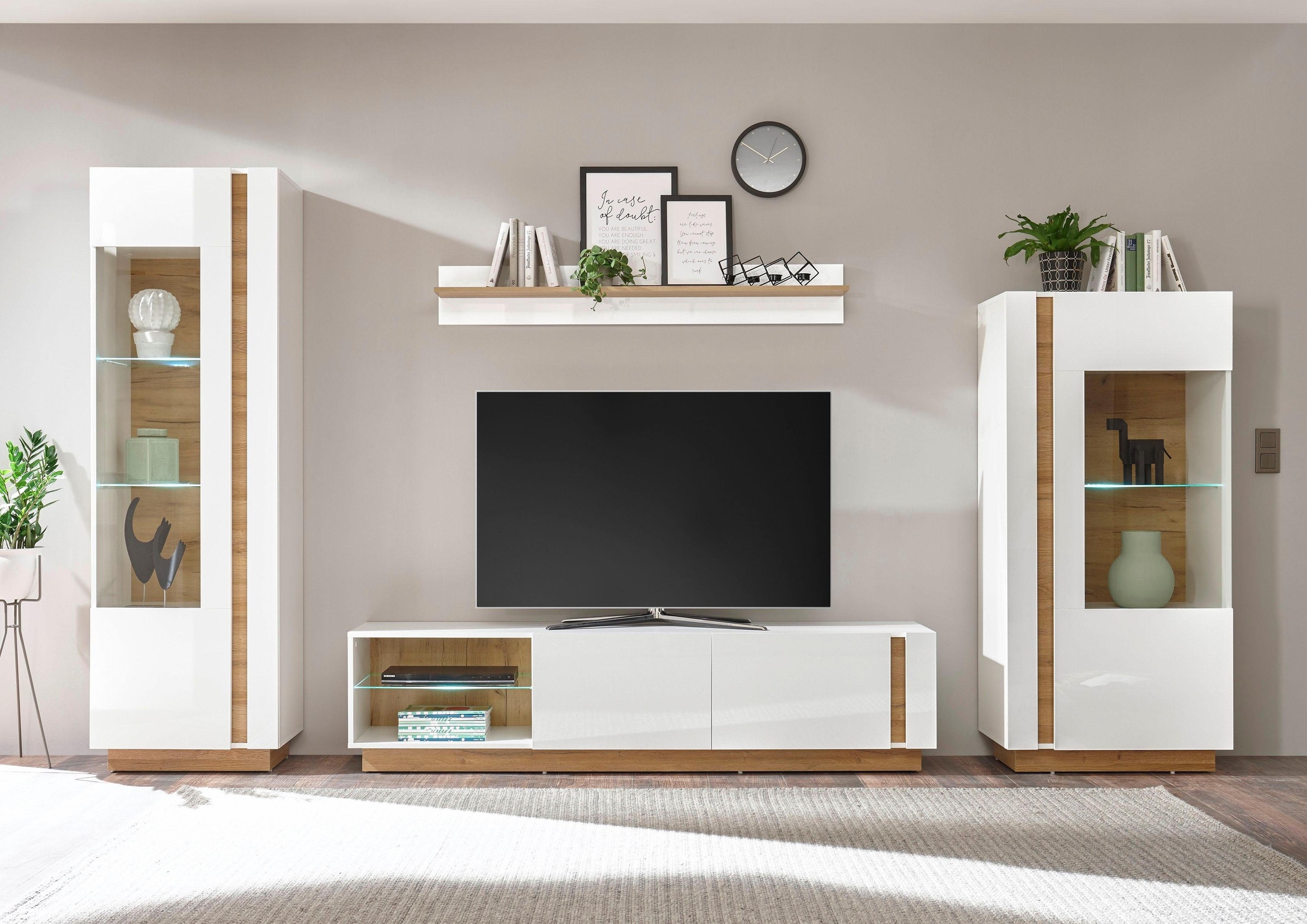 Home affaire Wohnwand "CLAiR Kombi 22" Set, 4 Stk. tlg. günstig online kaufen