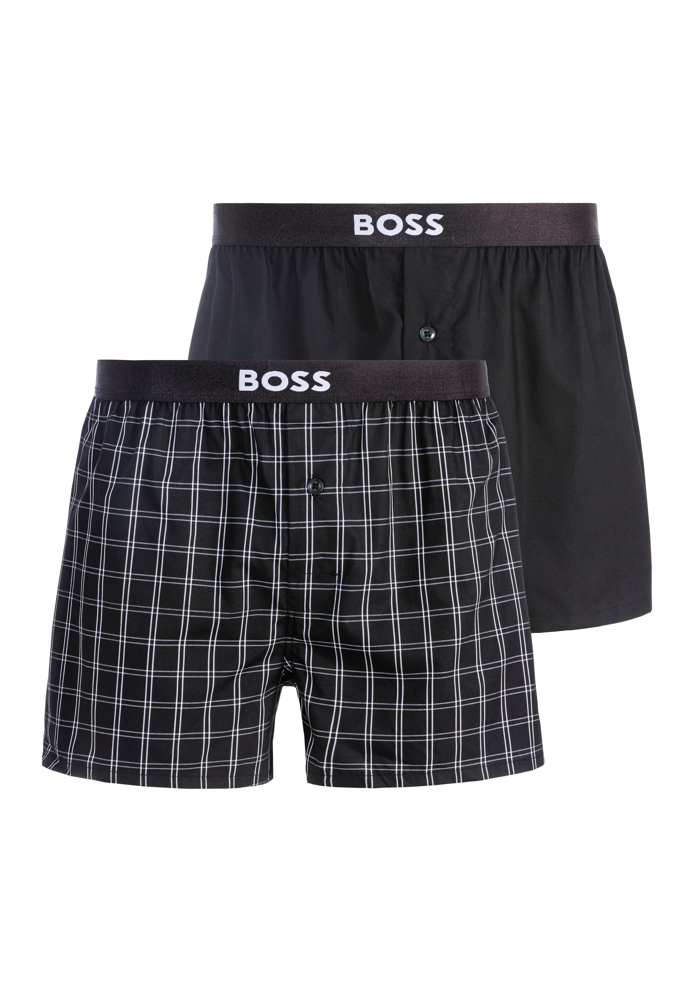 Boxershorts »2P Boxer Shorts EW 10251193 01«, (Packung, 2 St., 2er), mit BOSS...