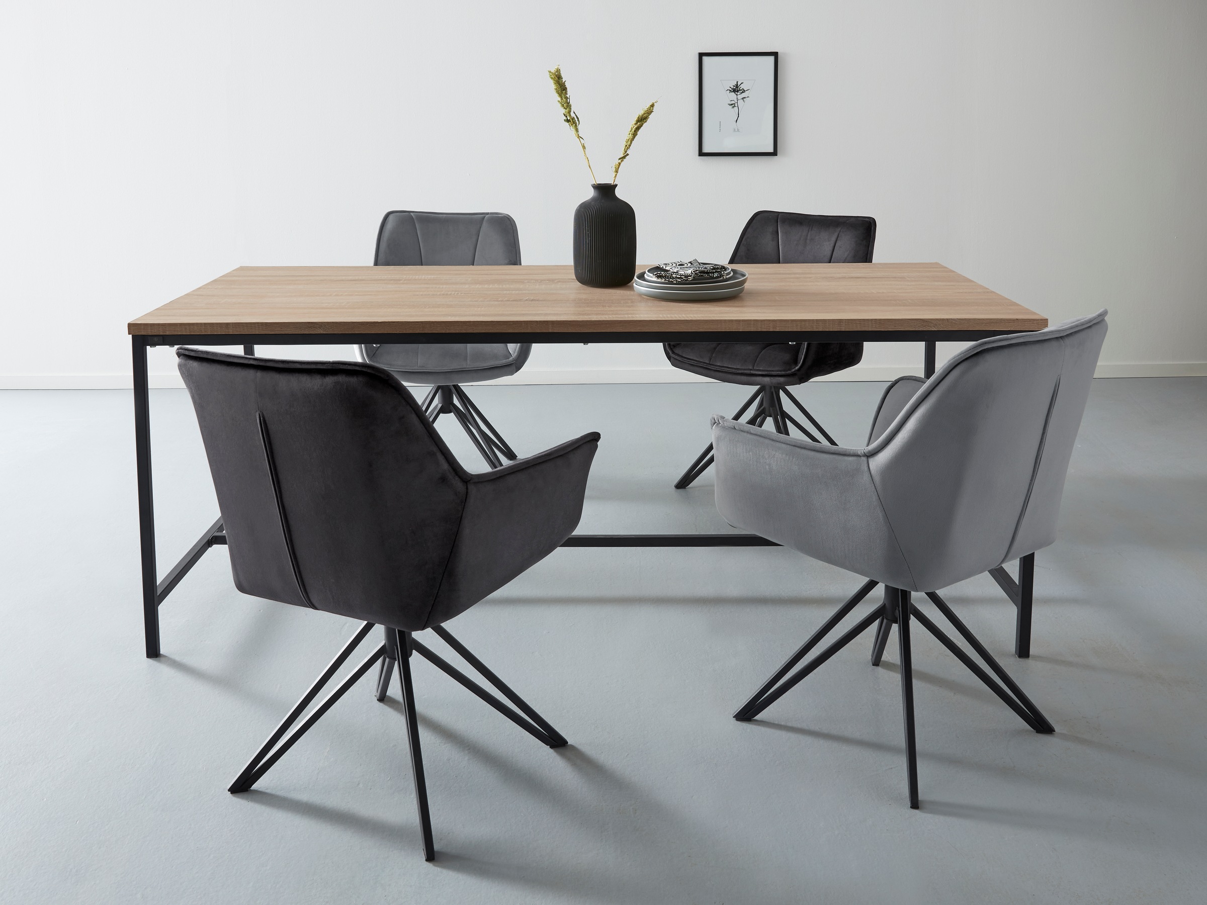 OTTO home Esstisch "Vadum" 1 Stk. tlg. mit Tischplatte in einer Holzoptik u günstig online kaufen