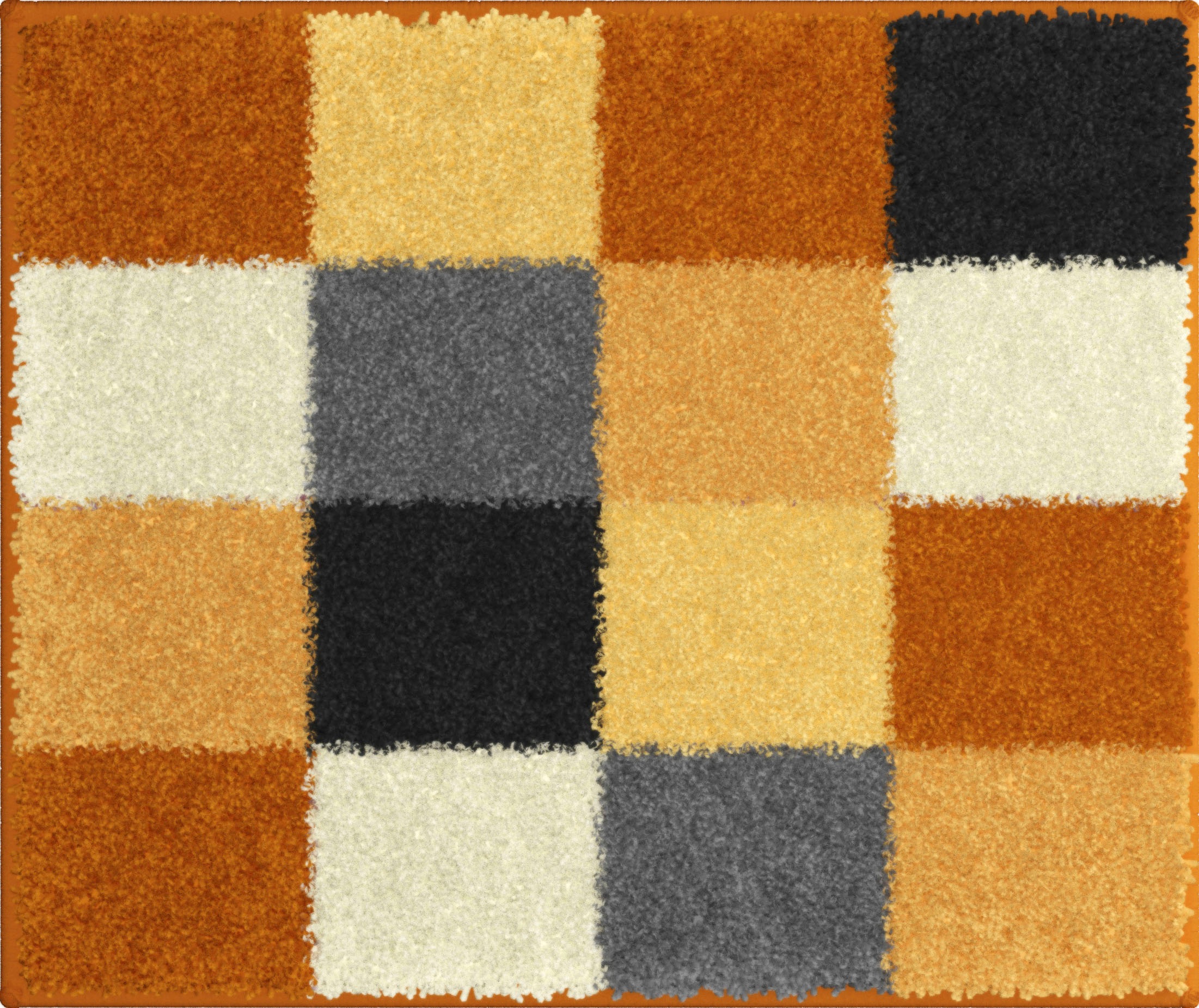 Grund Badematte »BONA« Höhe 20 mm fußbodenheizungsgeeignet rutschhemmender Rücken, kariert, flauschig, weich