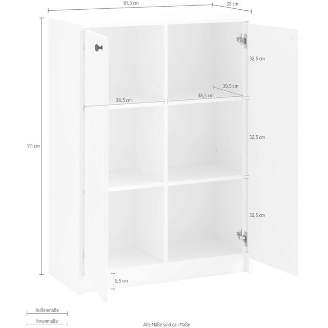 Home affaire Aktenschrank »Licia«, Kommode \