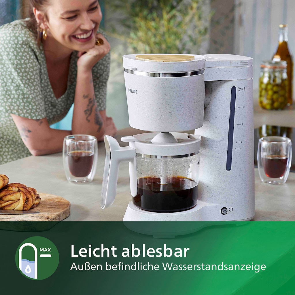 Philips Filterkaffeemaschine »Eco Conscious Edition 5000er Serie HD5120/00«, 1,2 l Kaffeekanne