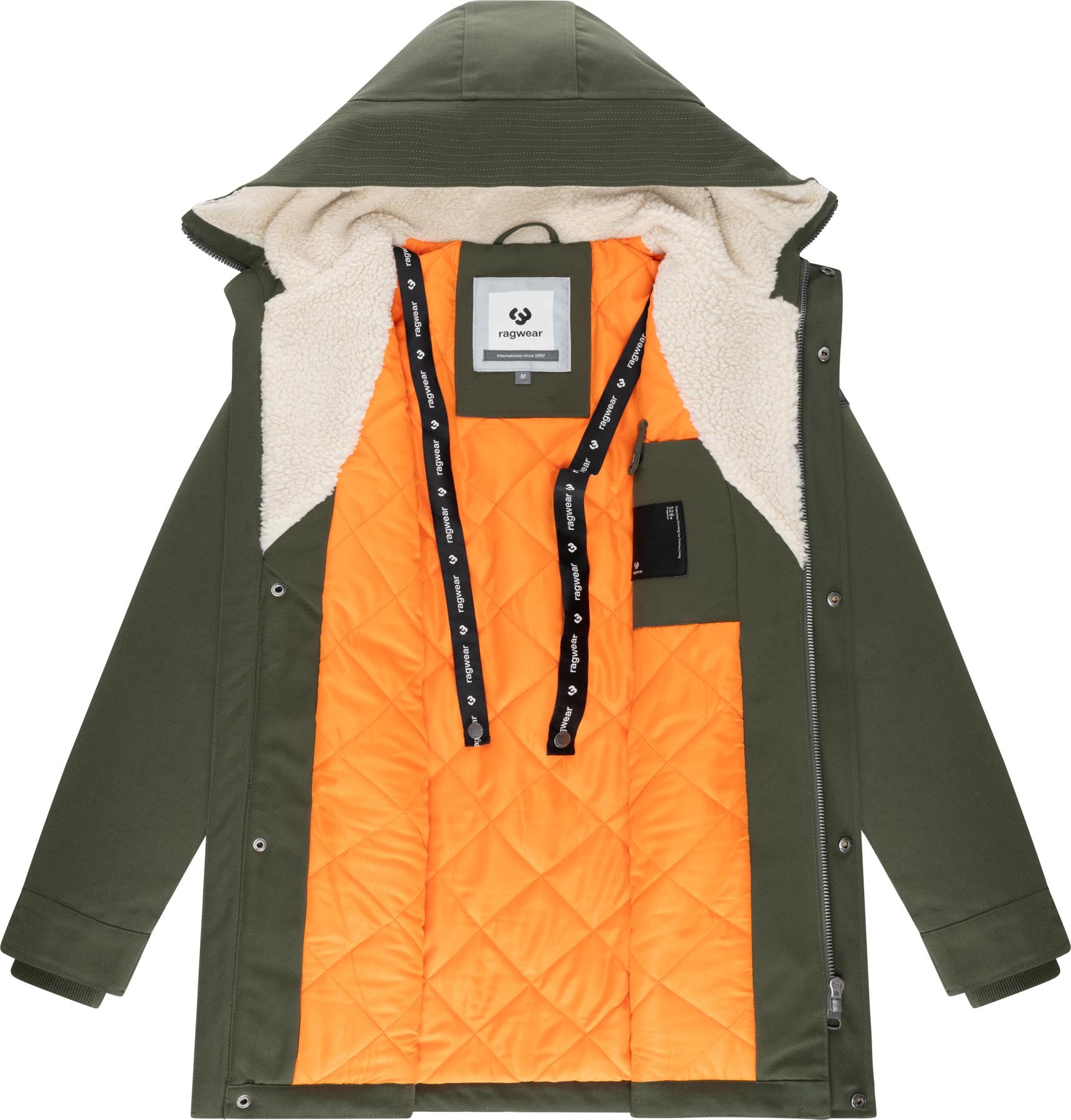 Ragwear Kurzmantel »Mr Cany YOUMODO« Wasserdichter Herren Wintermantel mit Kapuze