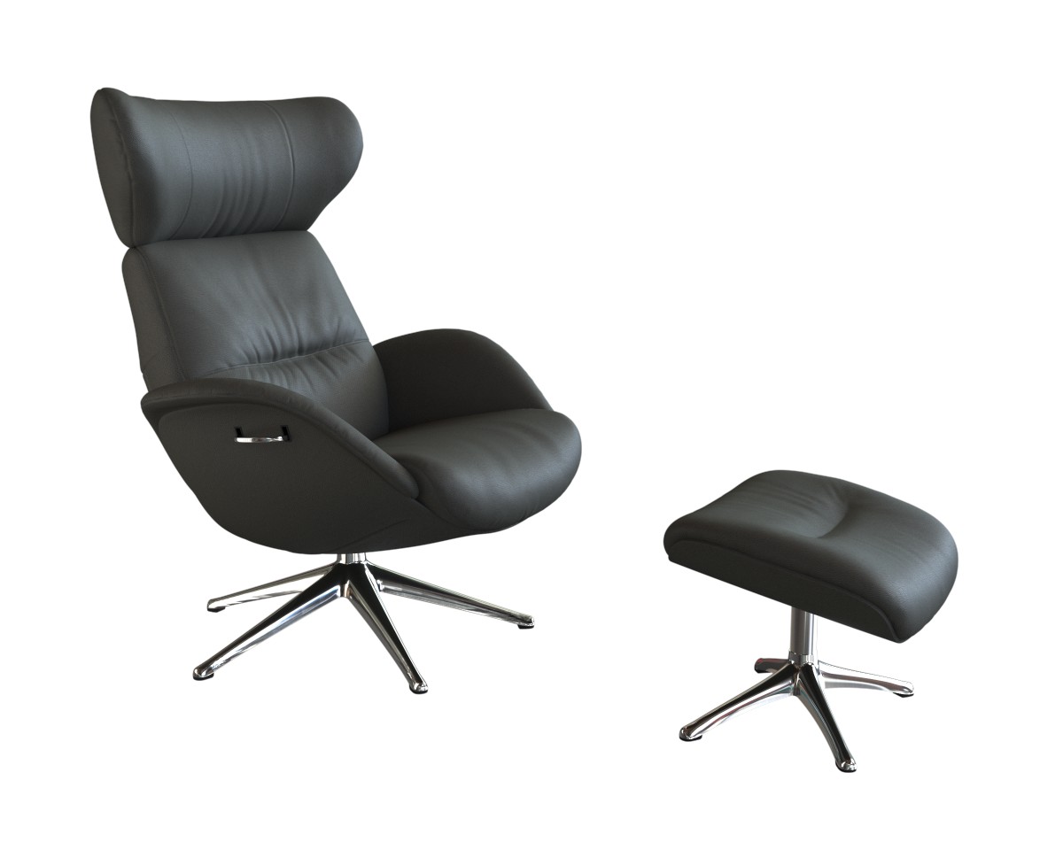 Thumbnail - FLEXLUX Relaxsessel "Fernsehsessel More, ergonomisch, drehbar, robuster Fuß, Scandi" Premium Komfort, Rücken- und Kopfte...