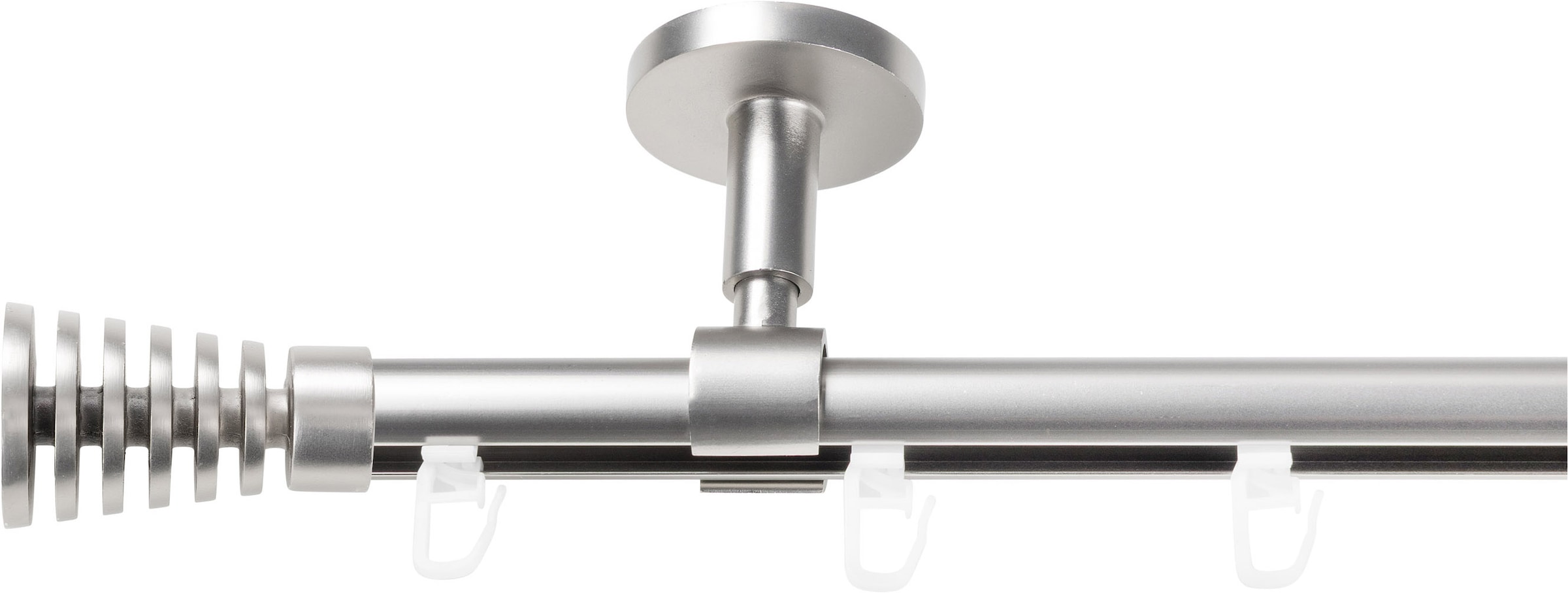 SN DECO GROUP Gardinenstange "Gardinenstange Innenlauf Gap Ø 19 mm, 1-läufig, Fixmaß, verschraubt" Ø 19 mm Fixmaß;kürzbar