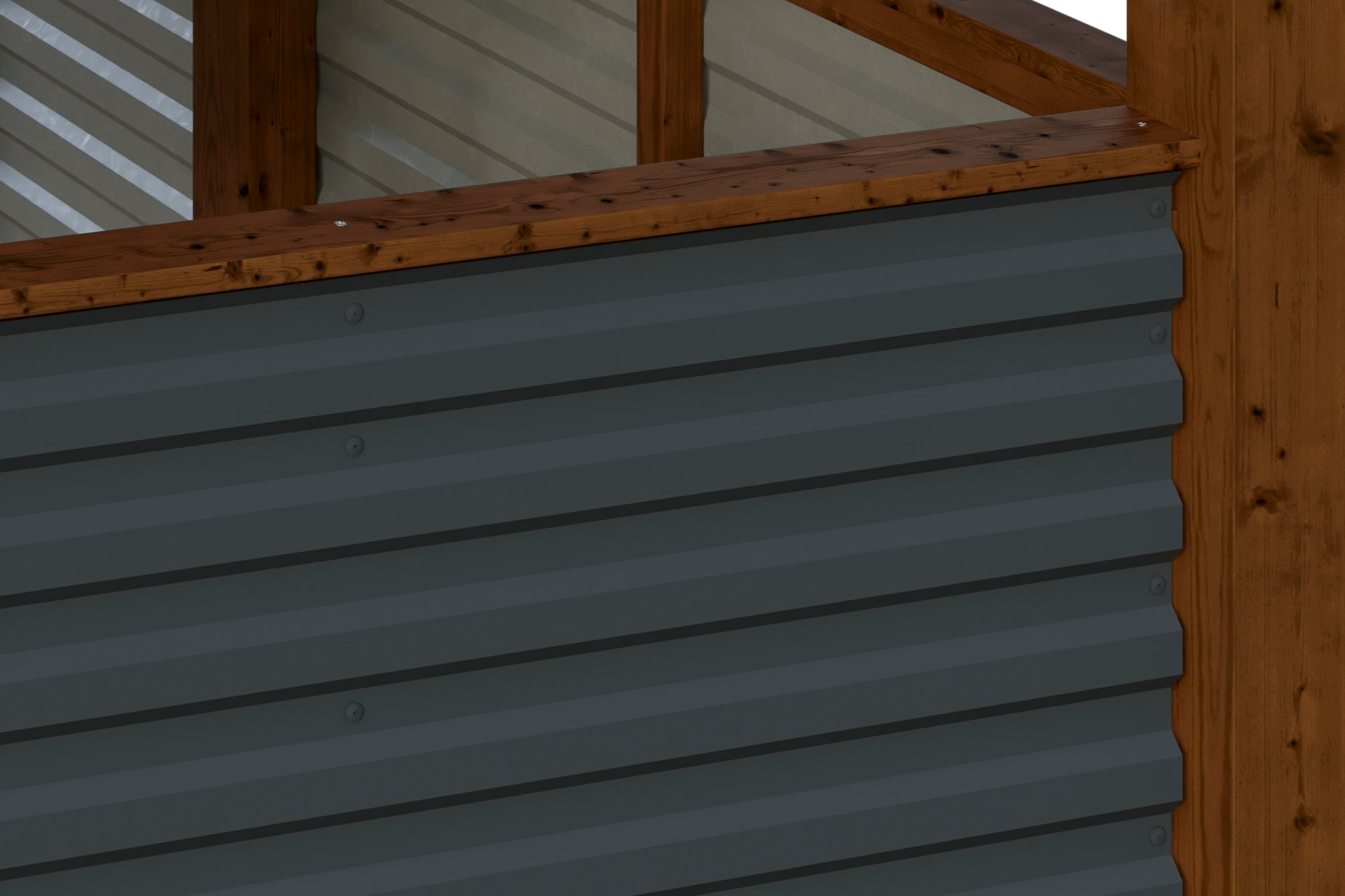 Skanholz Doppelcarport »Friesland Set 13«, Holz, 514 cm, Nussbaum