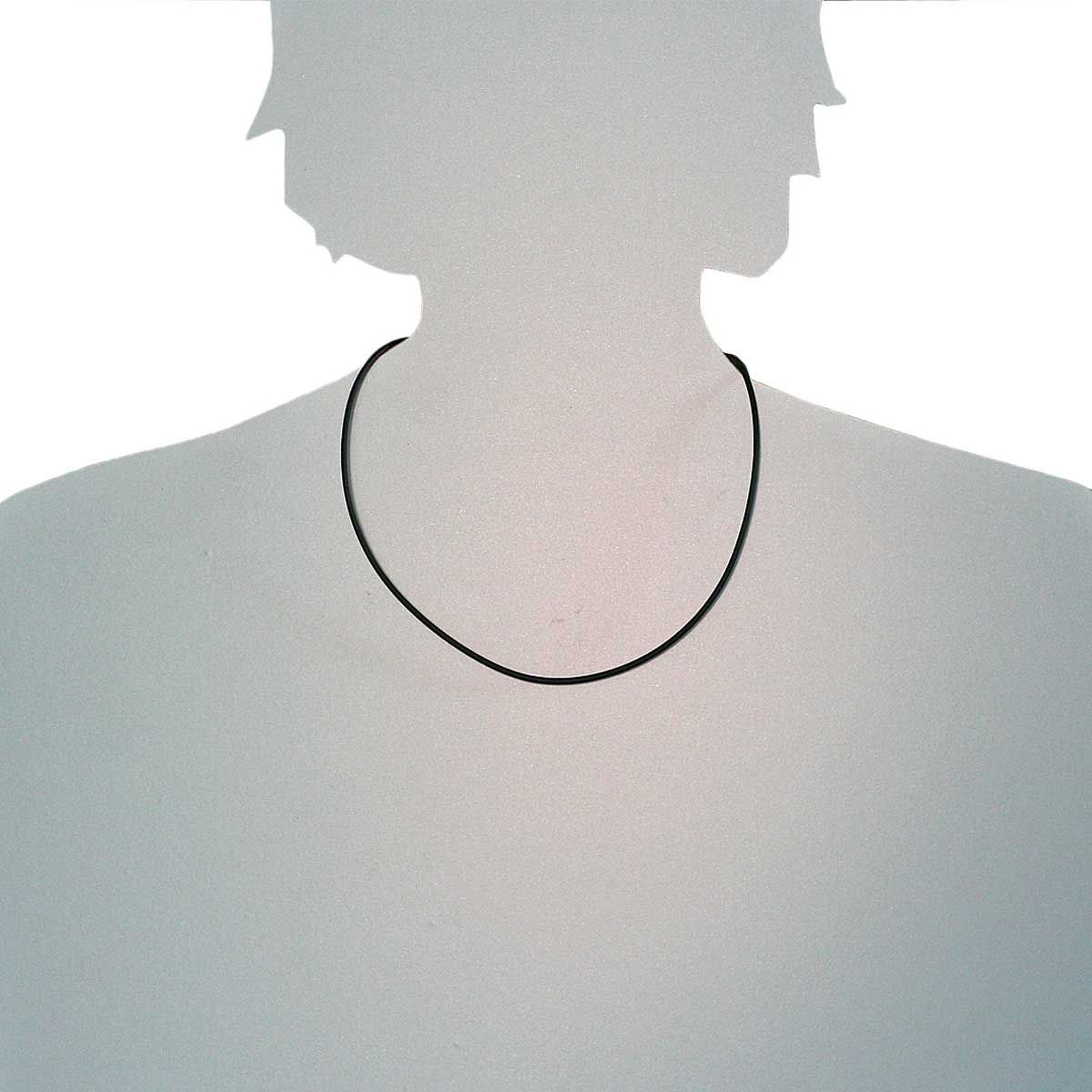 OSTSEE-SCHMUCK Halsreif »- Kautschuk 2,0 mm - Kautschuk -,«