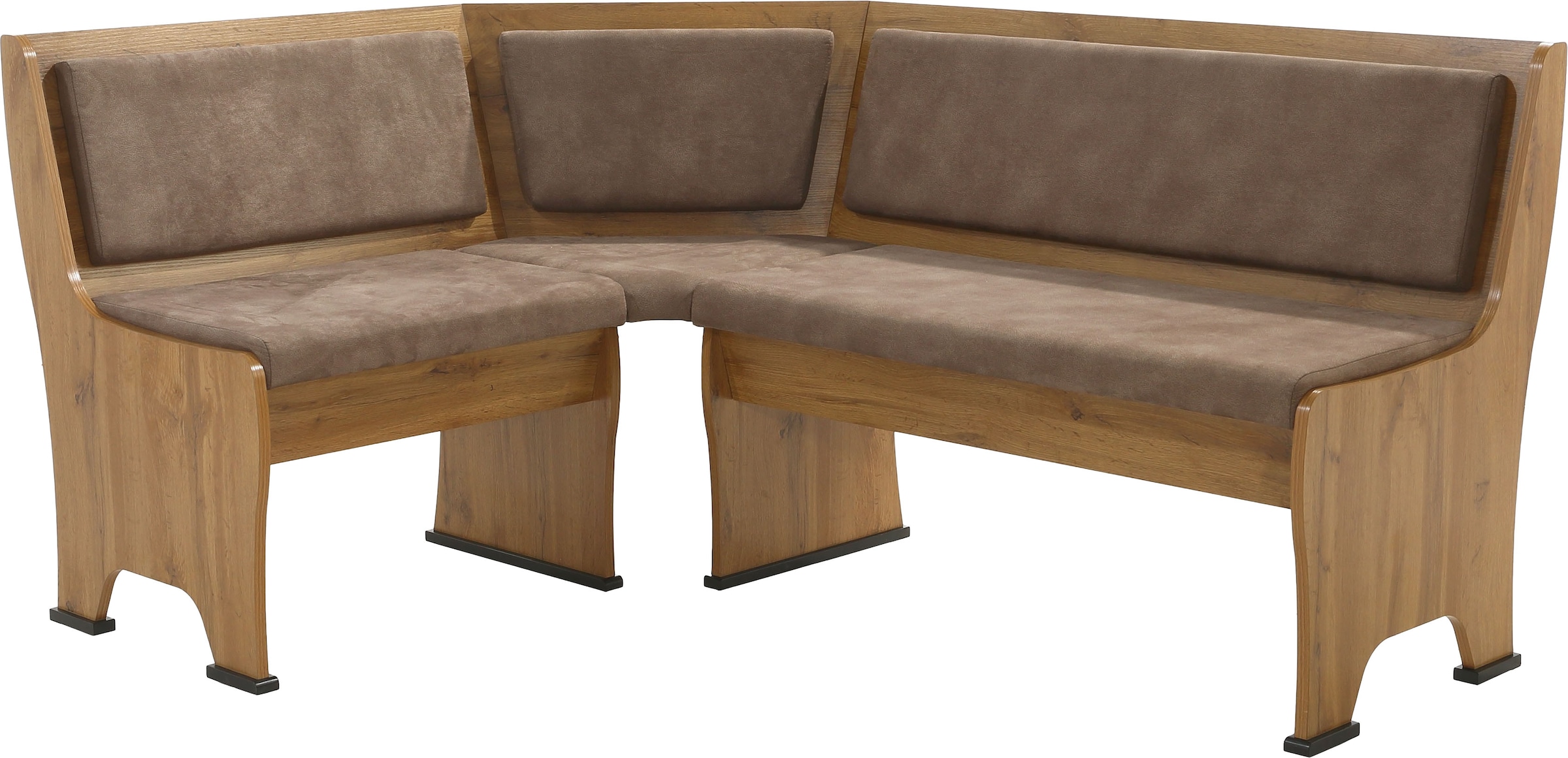 OTTO home Eckbankgruppe »Theo (Set, 4-tlg. Tisch, Bank und 2 Stühle) 2 Farben wählbar« Bank links/rechts montierbar, mit Stauraum, Stühle im 2er Set