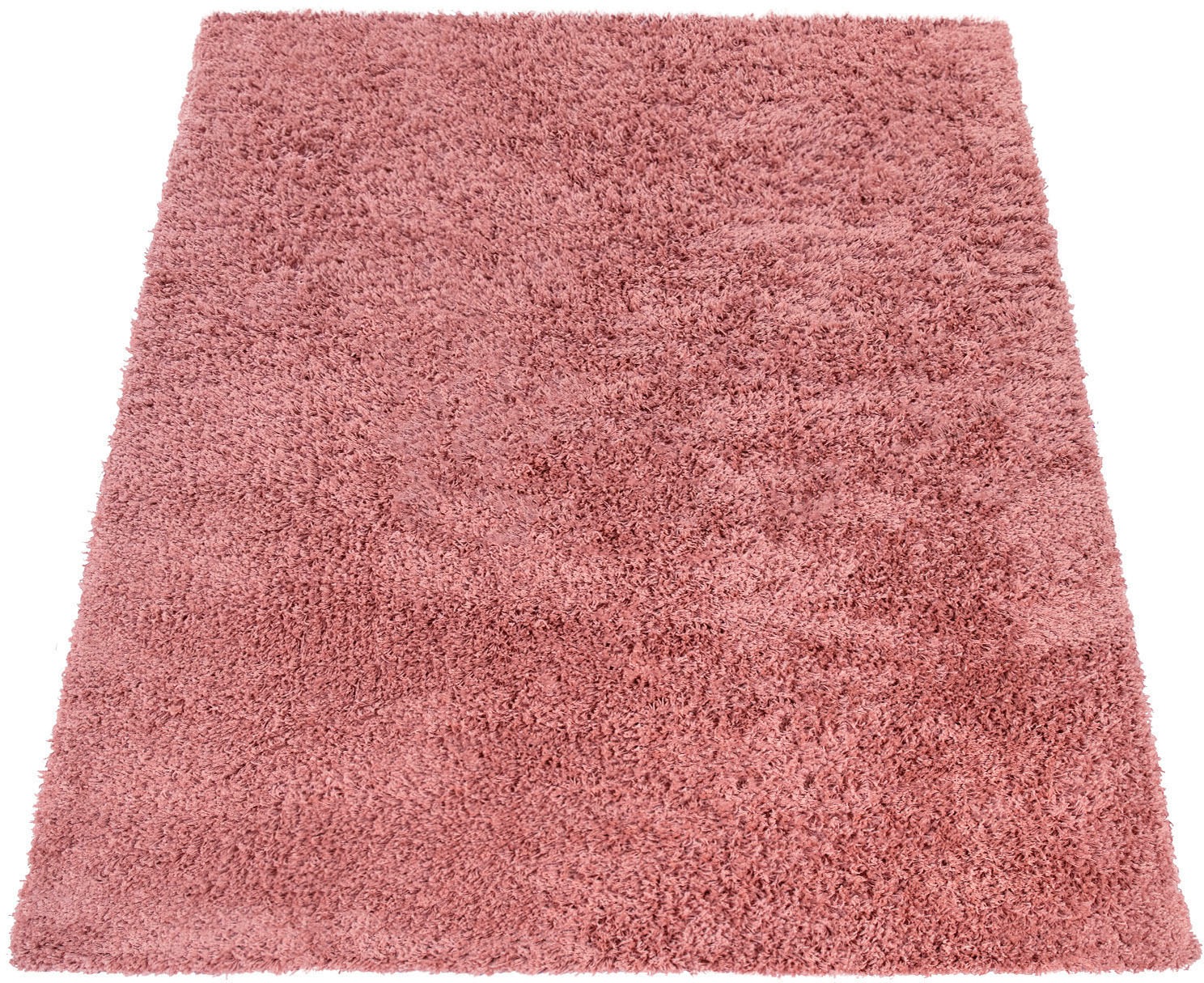 Paco Home Teppich "Twister 500" rechteckig 44 mm Höhe Uni Hochflor Shaggy m günstig online kaufen