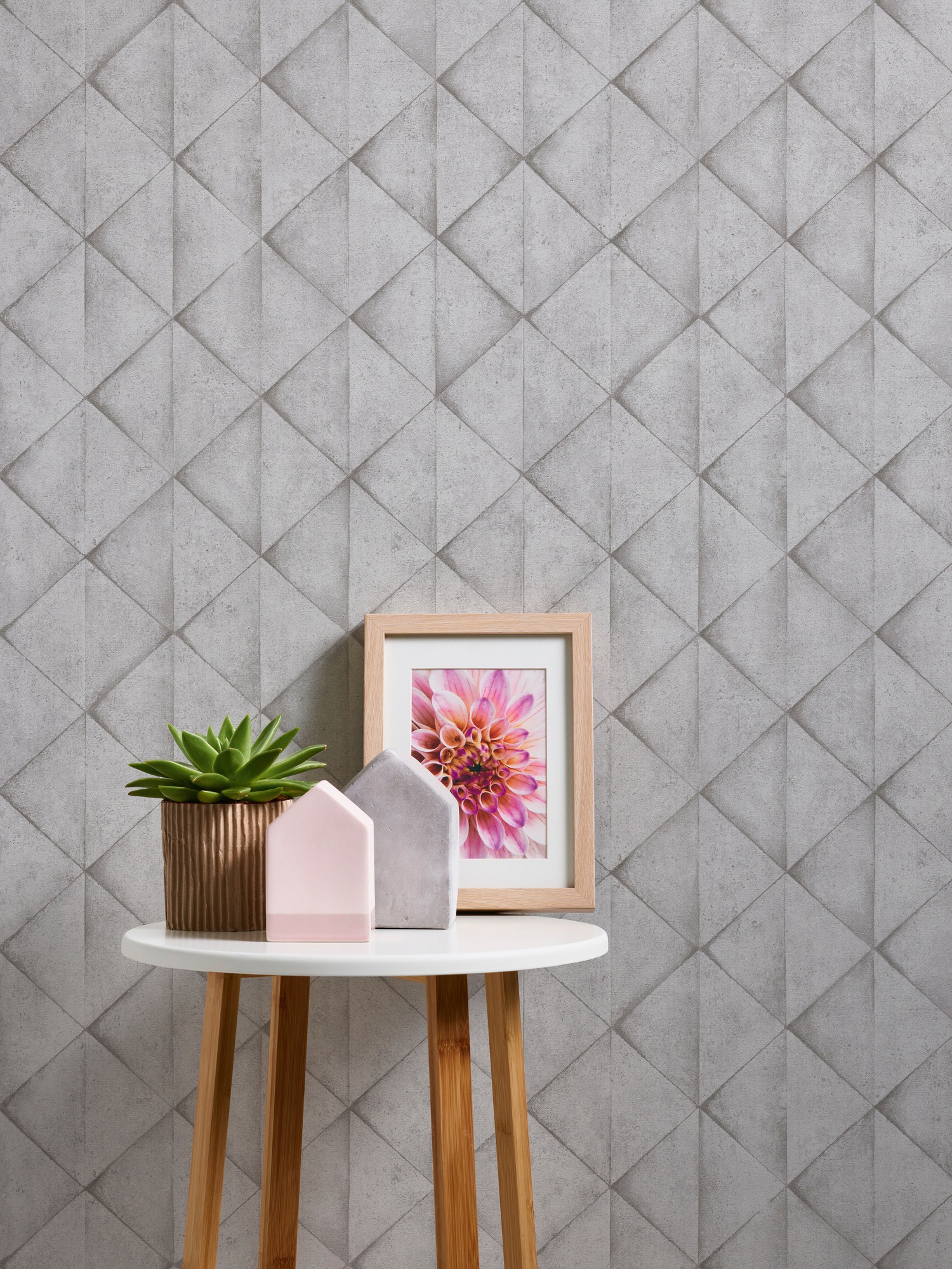 living walls Vliestapete »Industrial«, 3D-Optik-geometrisch-grafisch, Steinoptik Tapete Geometrisch Tapeten Wohnzimmer Schlafzimmer Küche