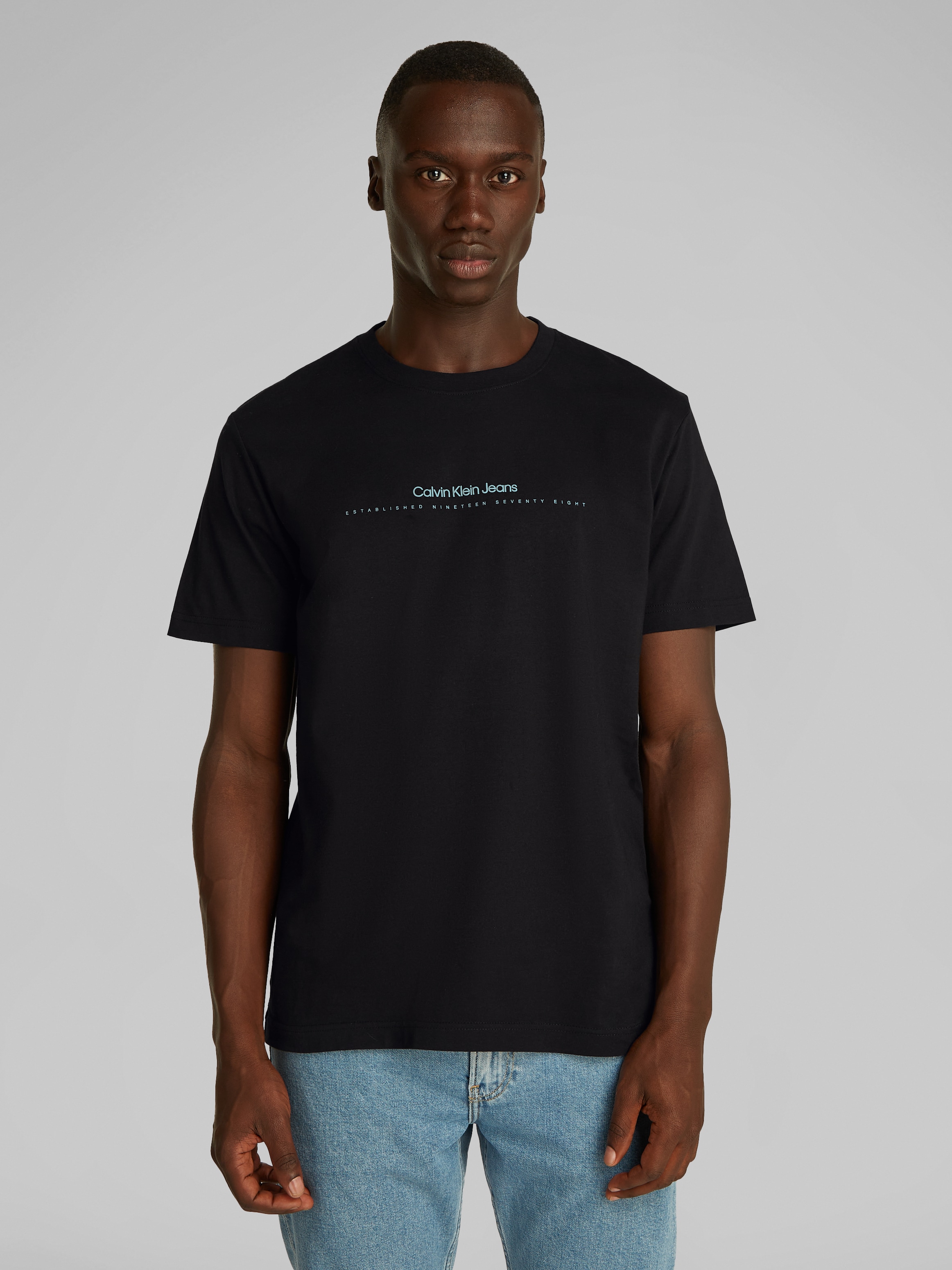 Calvin Klein Jeans Rundhalsshirt "MINIMAL LOGO TEE", Logodruck günstig online kaufen