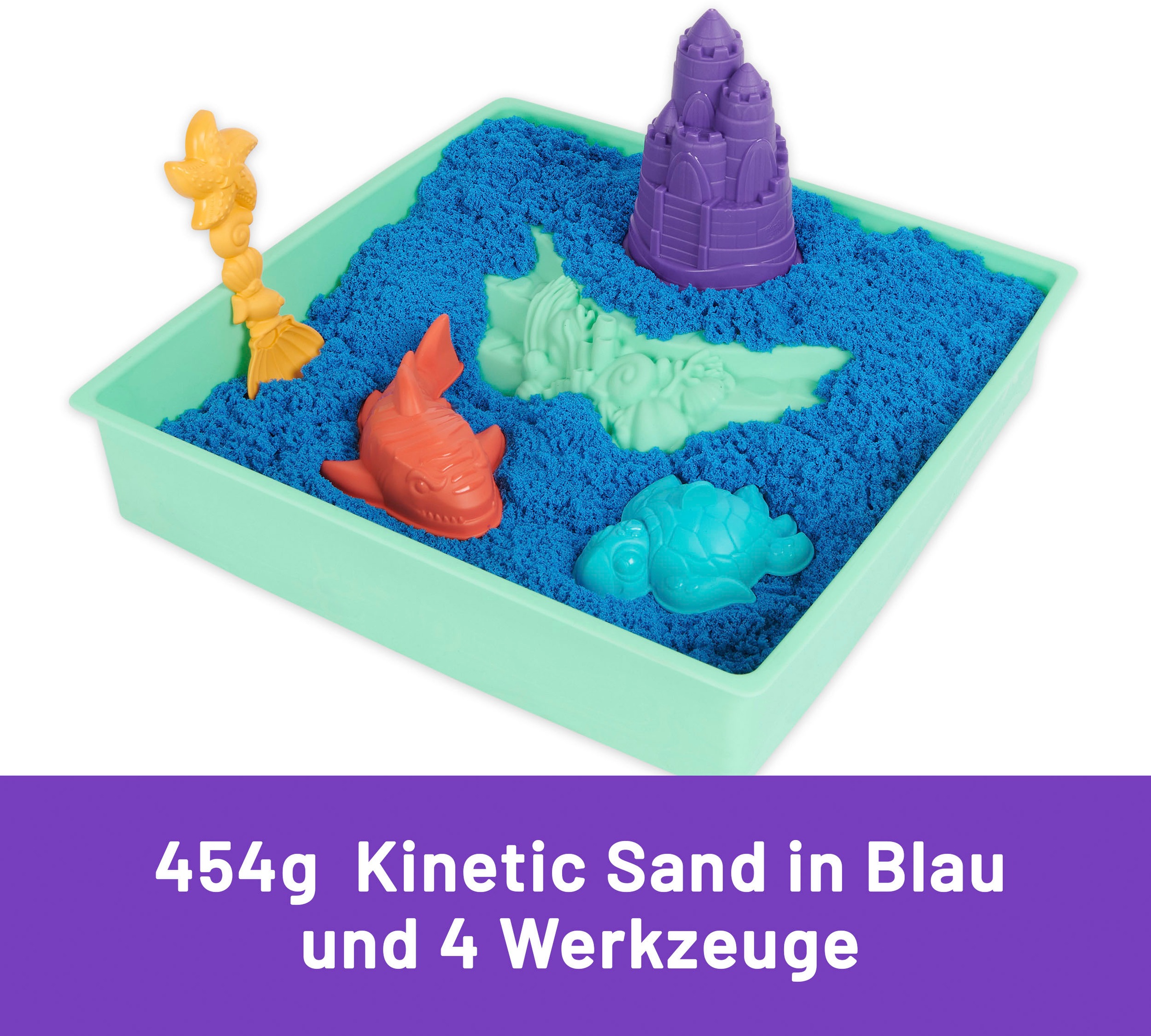 Spin Master Kreativset »Kinetic Sand - Box 454 g - Blau«