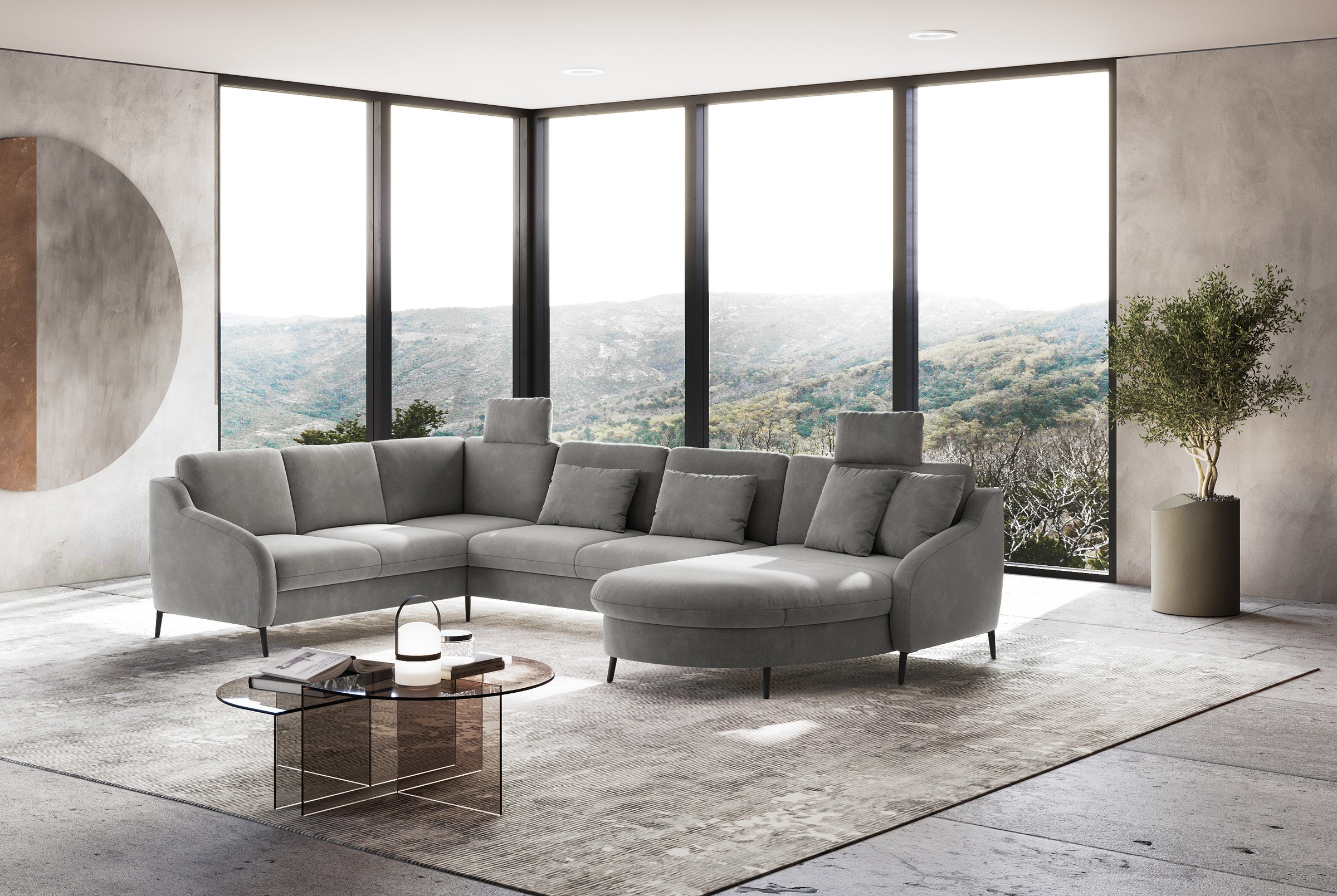 sit&more Wohnlandschaft "Soul U-Form" wahlweise mit Bett und Bettkasten günstig online kaufen