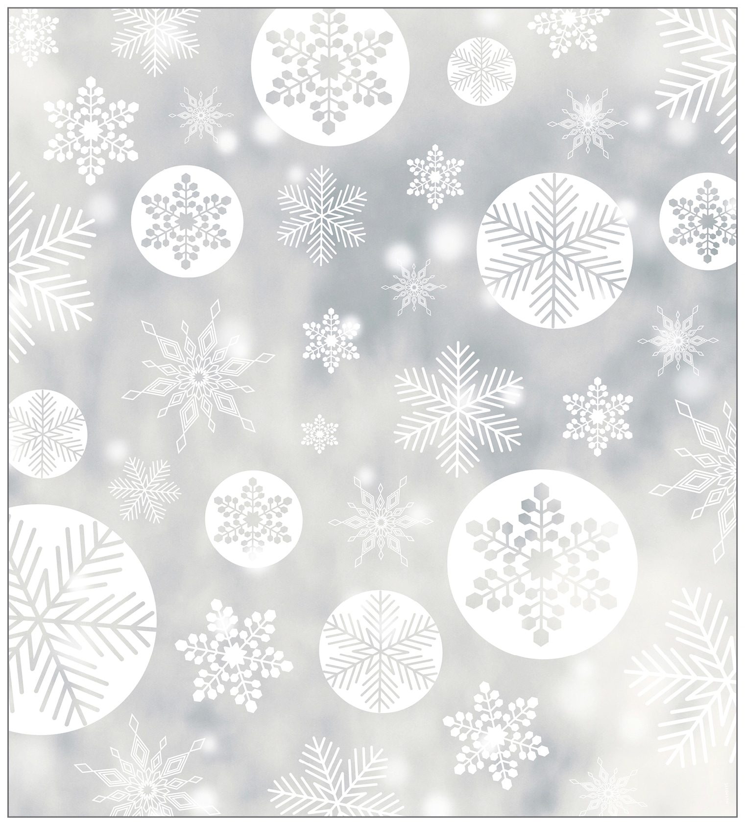 MySpotti Fensterfolie »Look Snowy white«, halbtransparent, glattstatisch haftend, 90 x 100 cm, statisch haftend