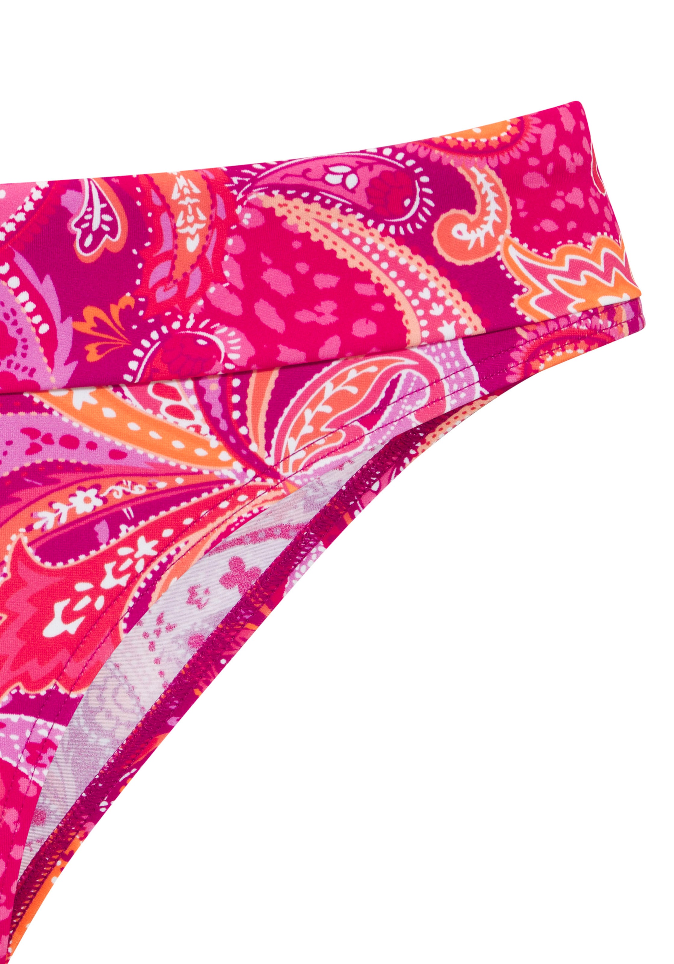 Thumbnail - Vivance Bikini-Hose "Pretty" mit Umschlagbund und modischem Paisleymuster