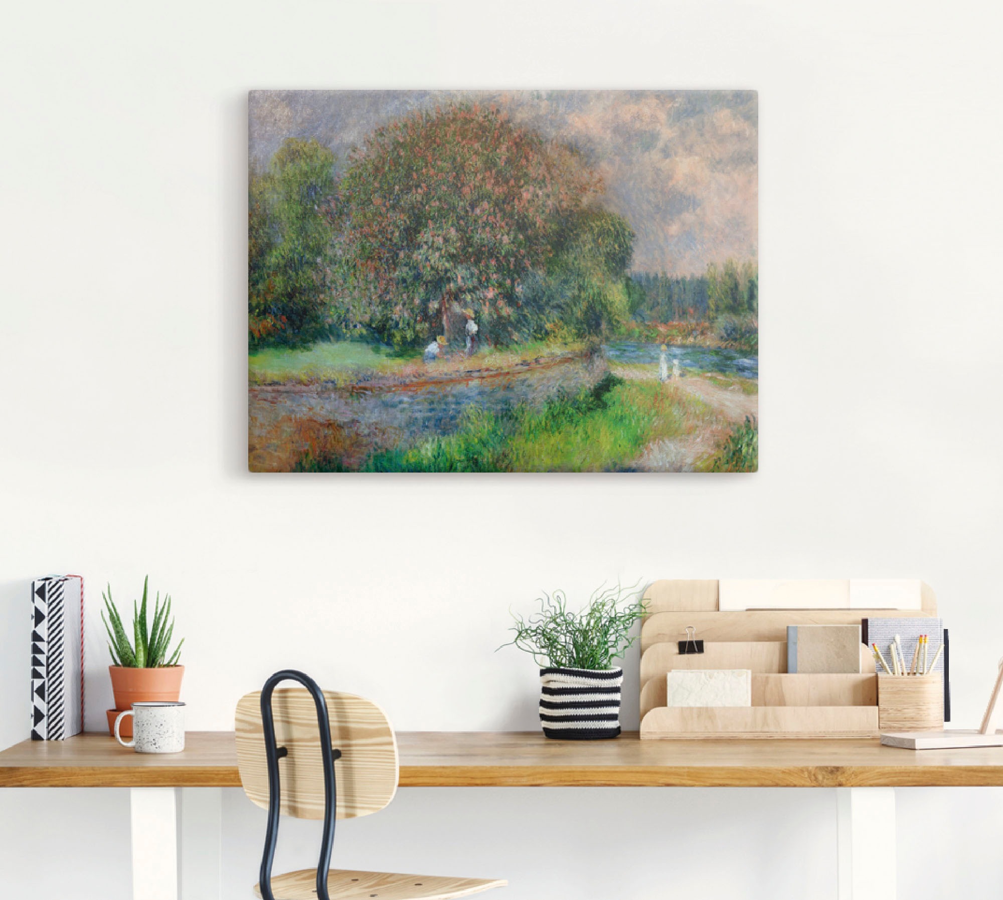 Artland Leinwandbild "Blühender Kastanienbaum" Wiesen & Bäume 1 Stk. tlg. a günstig online kaufen