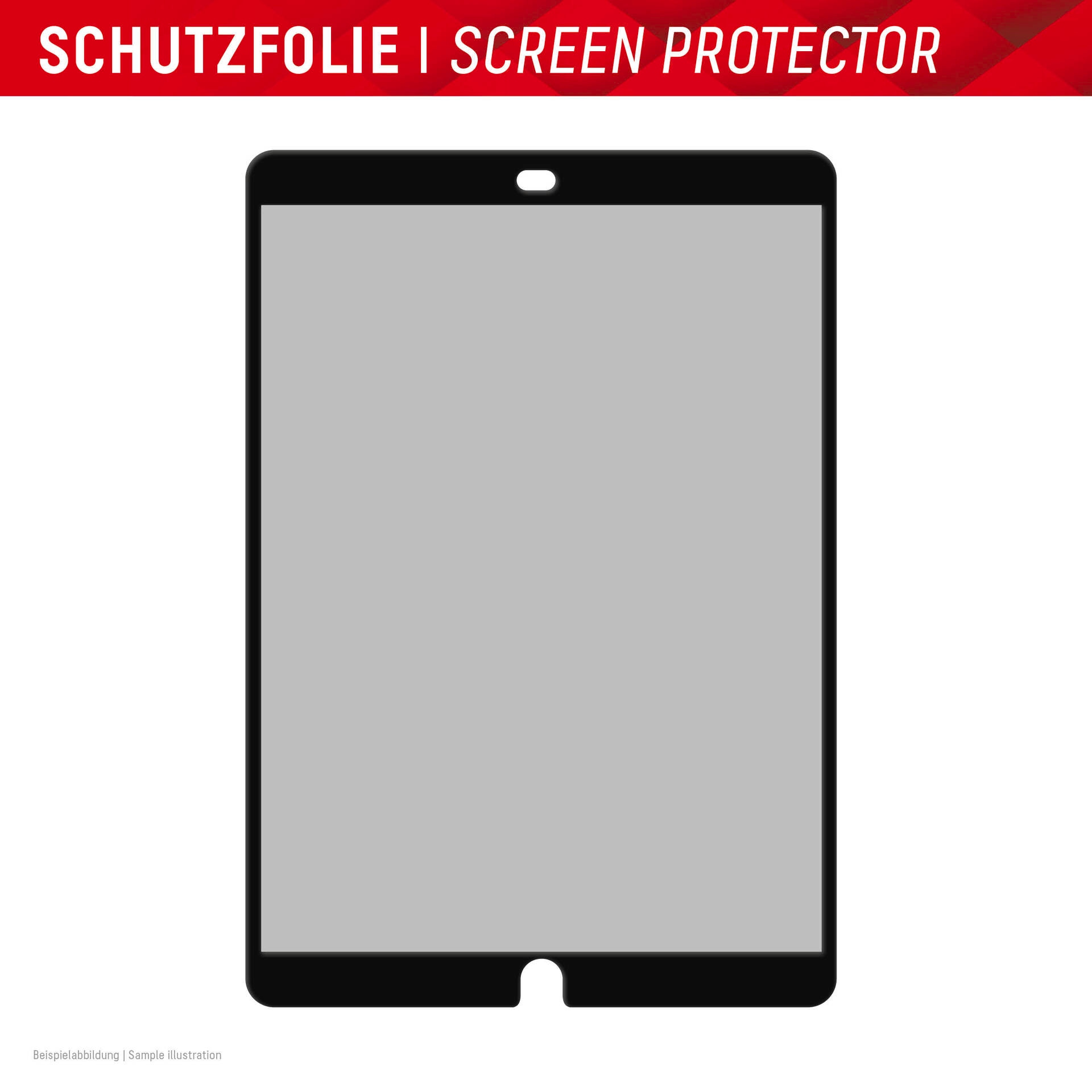 Displex Displayschutzfolie »Tablet Privacy Safe«, für Apple iPad 10,2 (7/8/9 Gen), Blickschutzfolie, Schutzfolie, Bildschirmschutz, kratz- & stoßfest