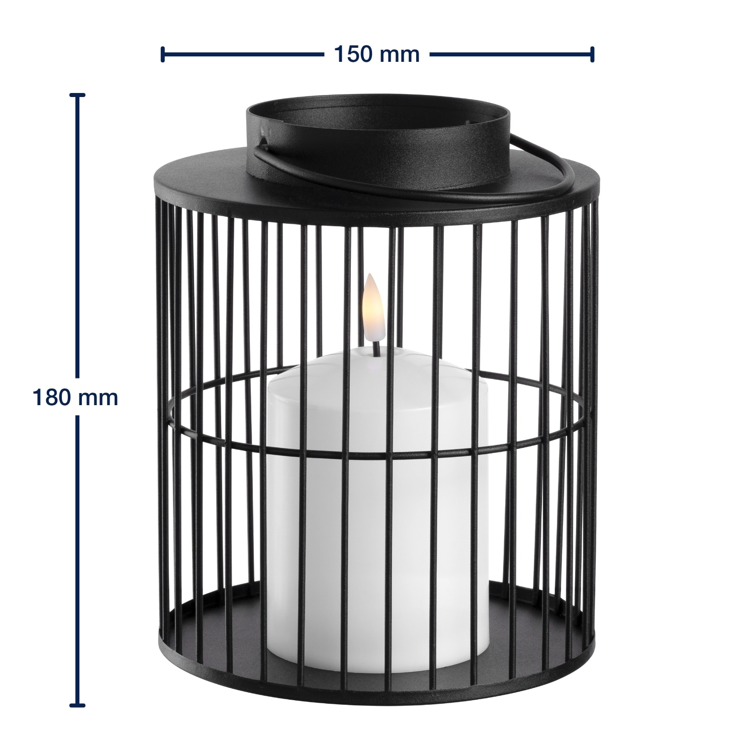 LEONARDO LED-Leuchte »Silenzio« aus schwarzem Metall
