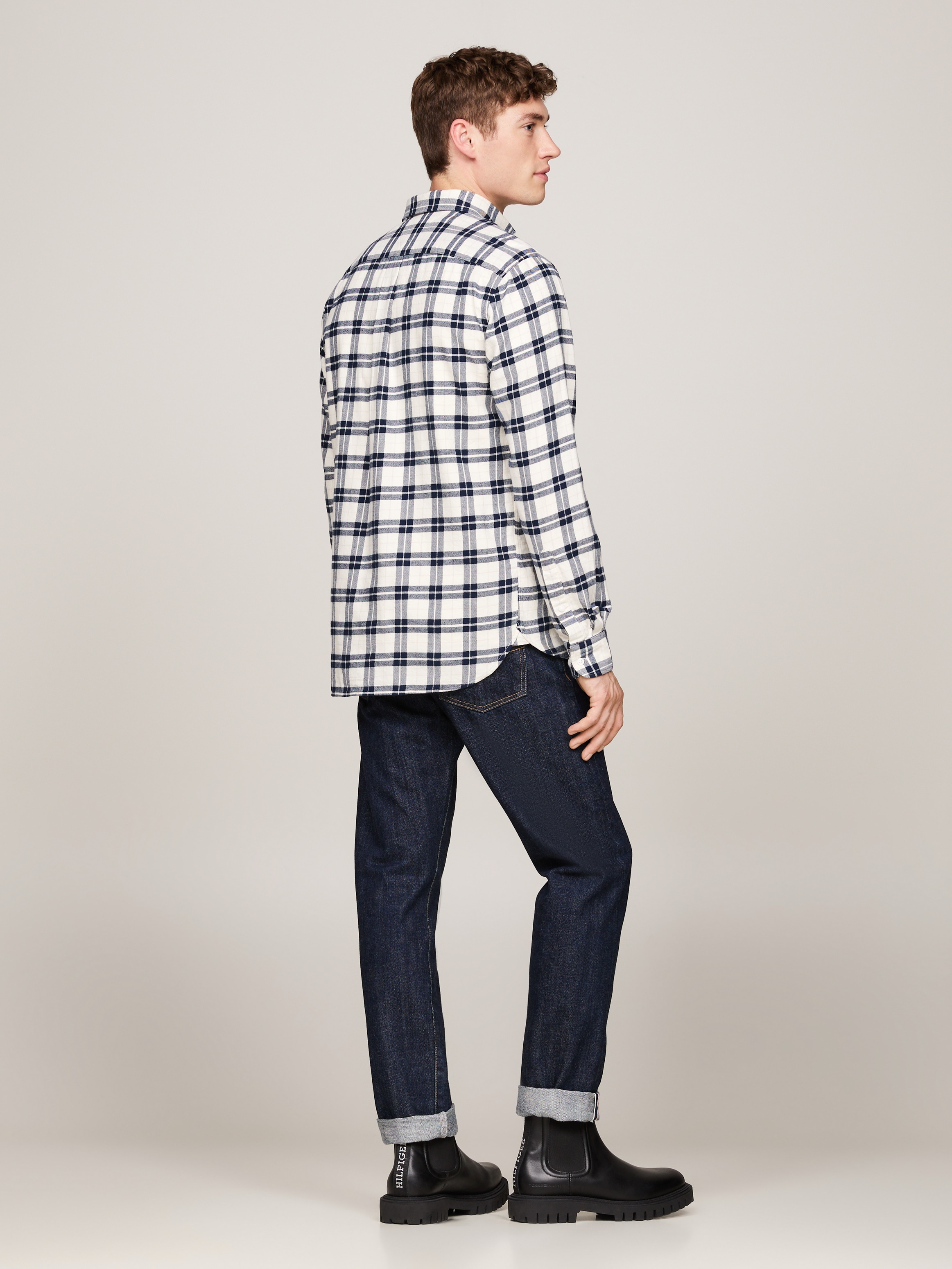 Tommy Hilfiger Langarmhemd »BRUSHED EASY CHECK RF SHIRT«, mehrfarbig kariert