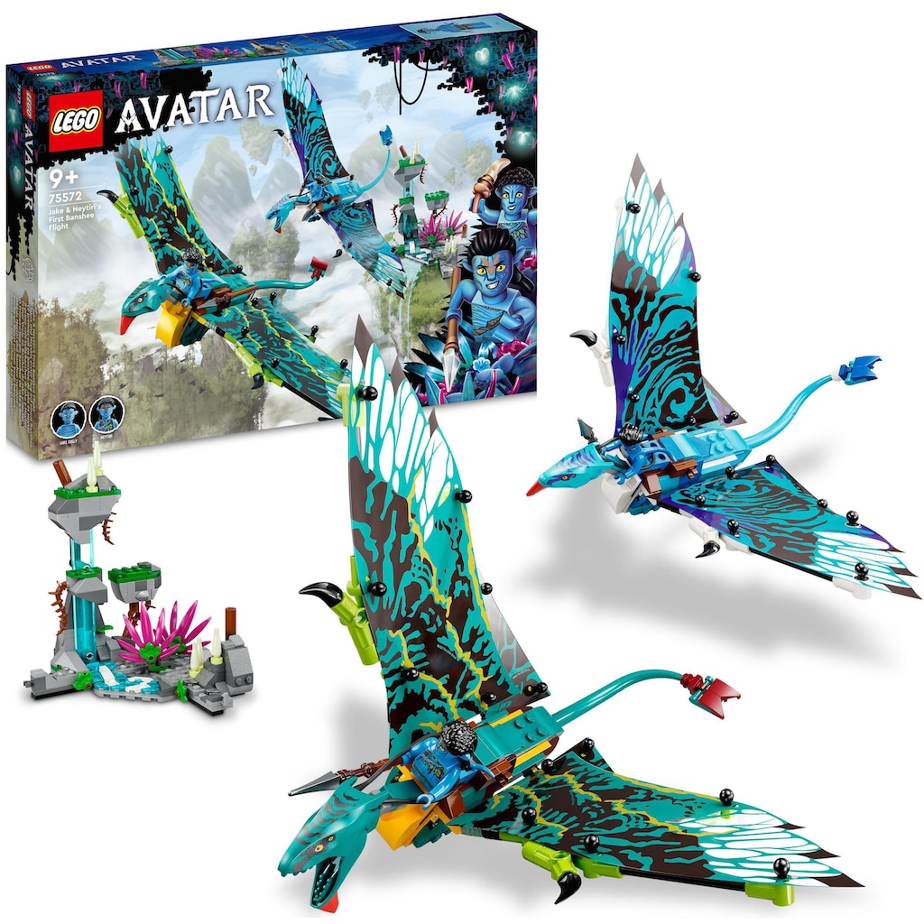 LEGO® Konstruktionsspielsteine »Jakes und Neytiris erster Flug auf einem Banshee (75572), LEGO® Avatar«, (572 St.)