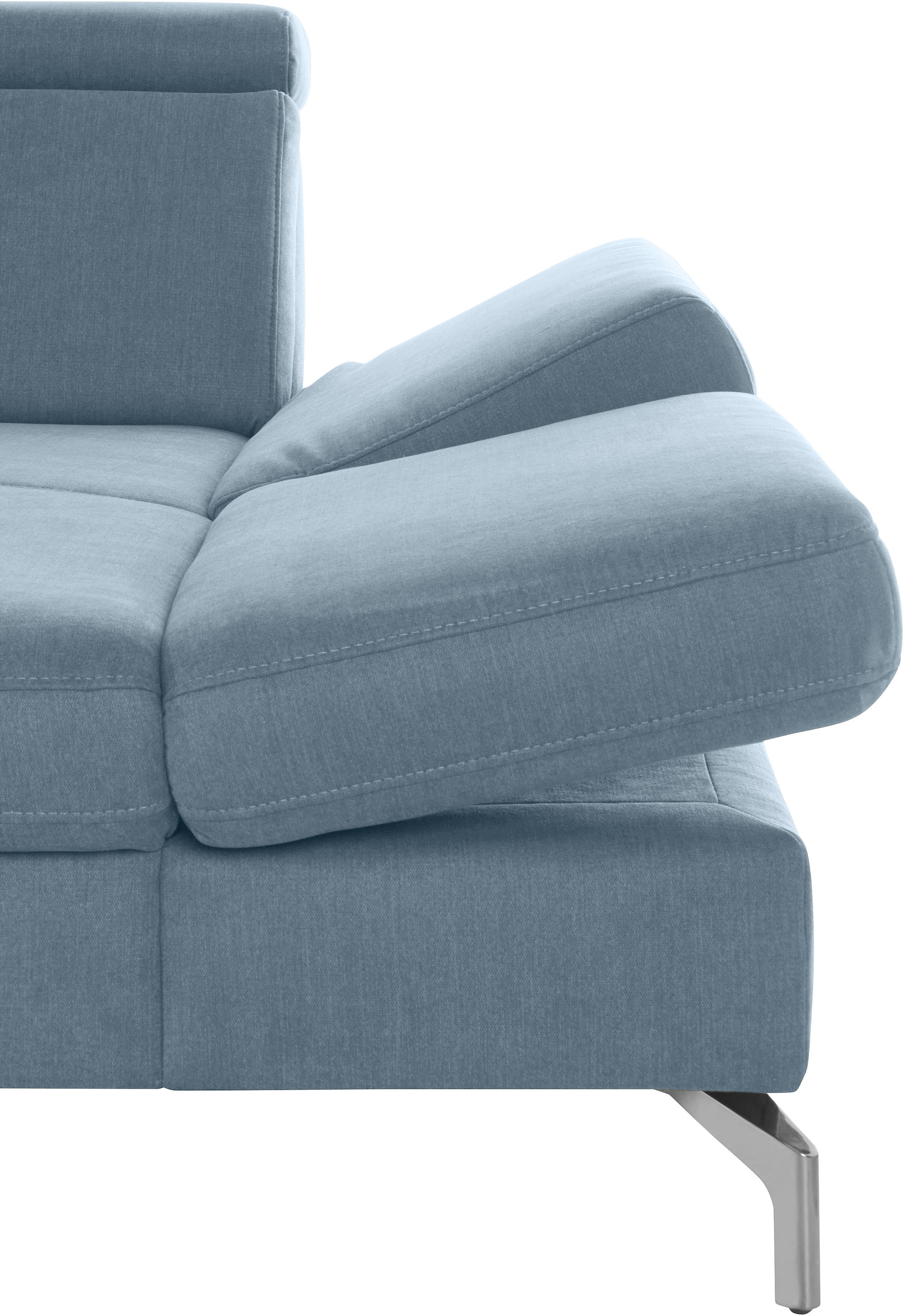 sit&more Wohnlandschaft »Brisbane U-Form«, Fußhöhe 15 cm, inklusive Sitztiefen-, Armteil- und Kopfteilverstellung