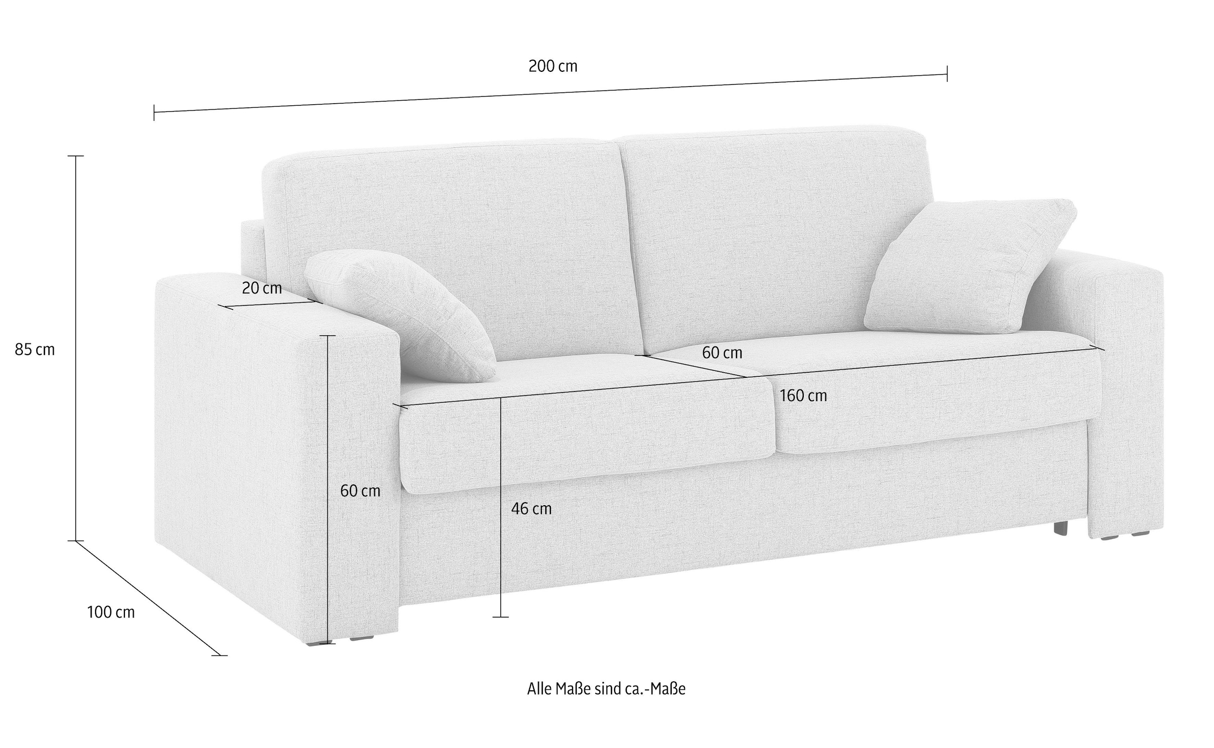 bestellen mit affaire | Home BAUR Matratze Schlafsofa Unterfederung, Lattenrost, Dauerschlaffunktion, »Roma«,