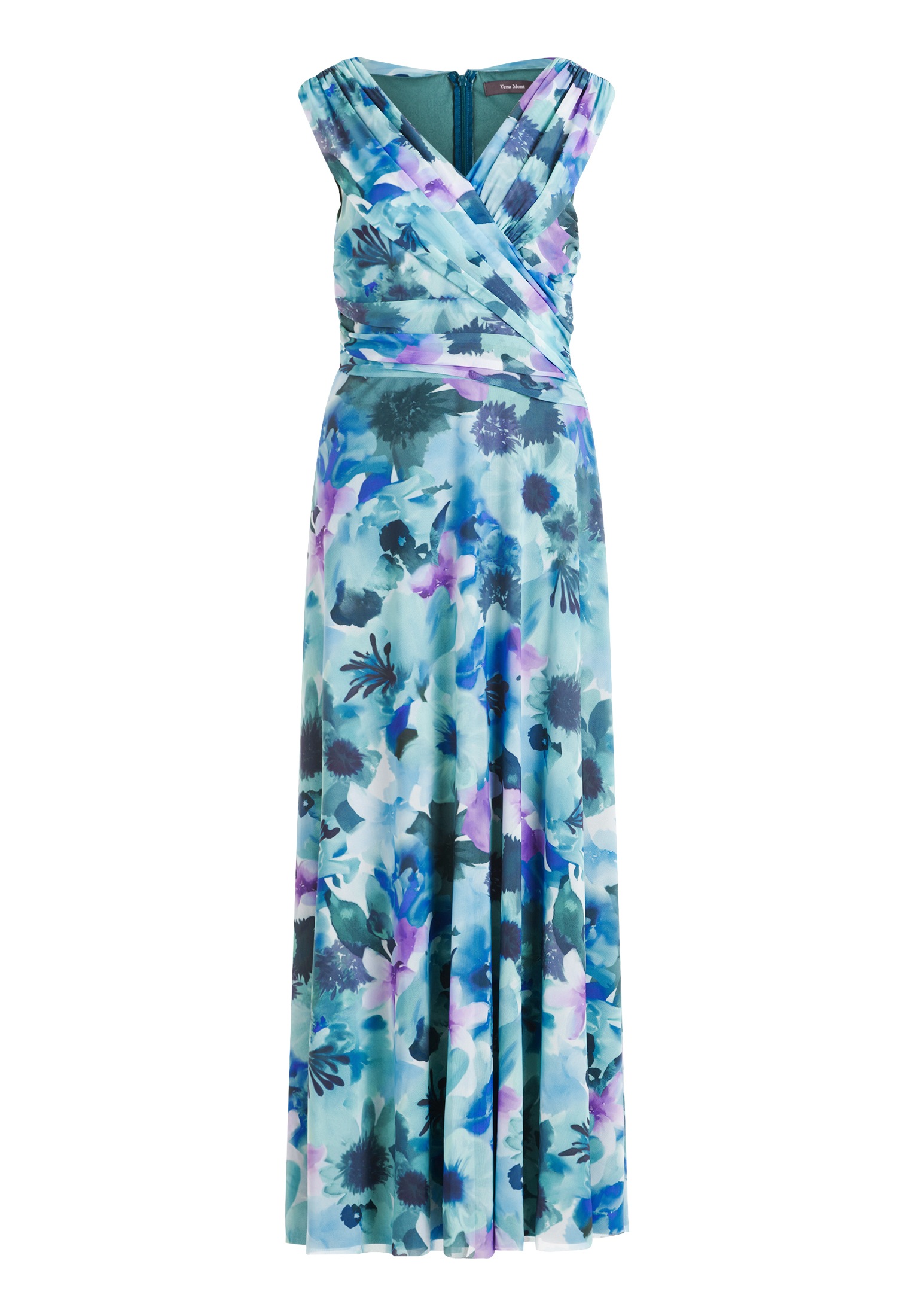 Vera Mont Abendkleid "Damen Abendkleid mit Blumenprint" Ohne Tasche Nahtfüh günstig online kaufen