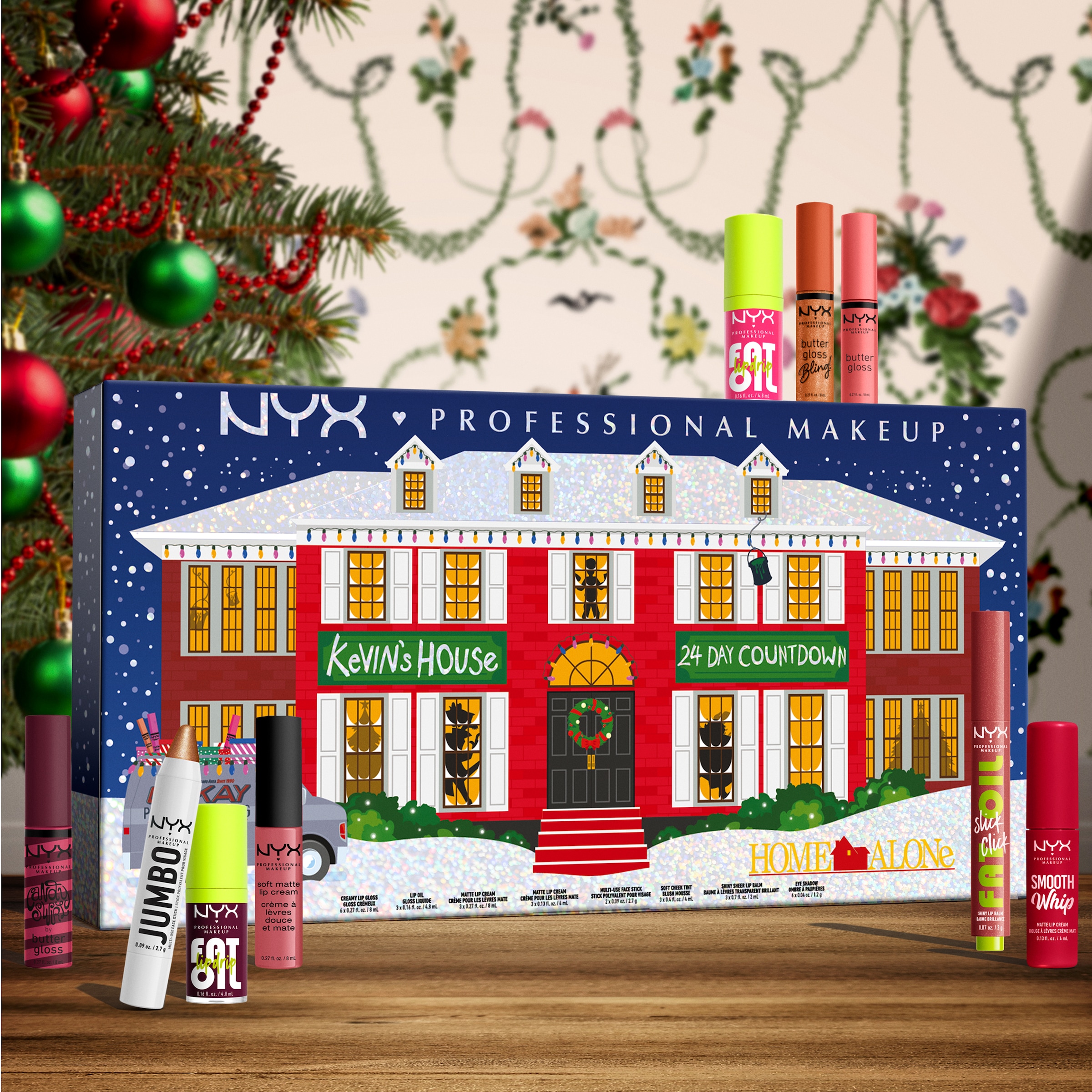 NYX Kosmetik-Adventskalender »NYX Professional Makeup Home Alone Adventskalender 2024«, ab 13 Jahren, Make-Up Set