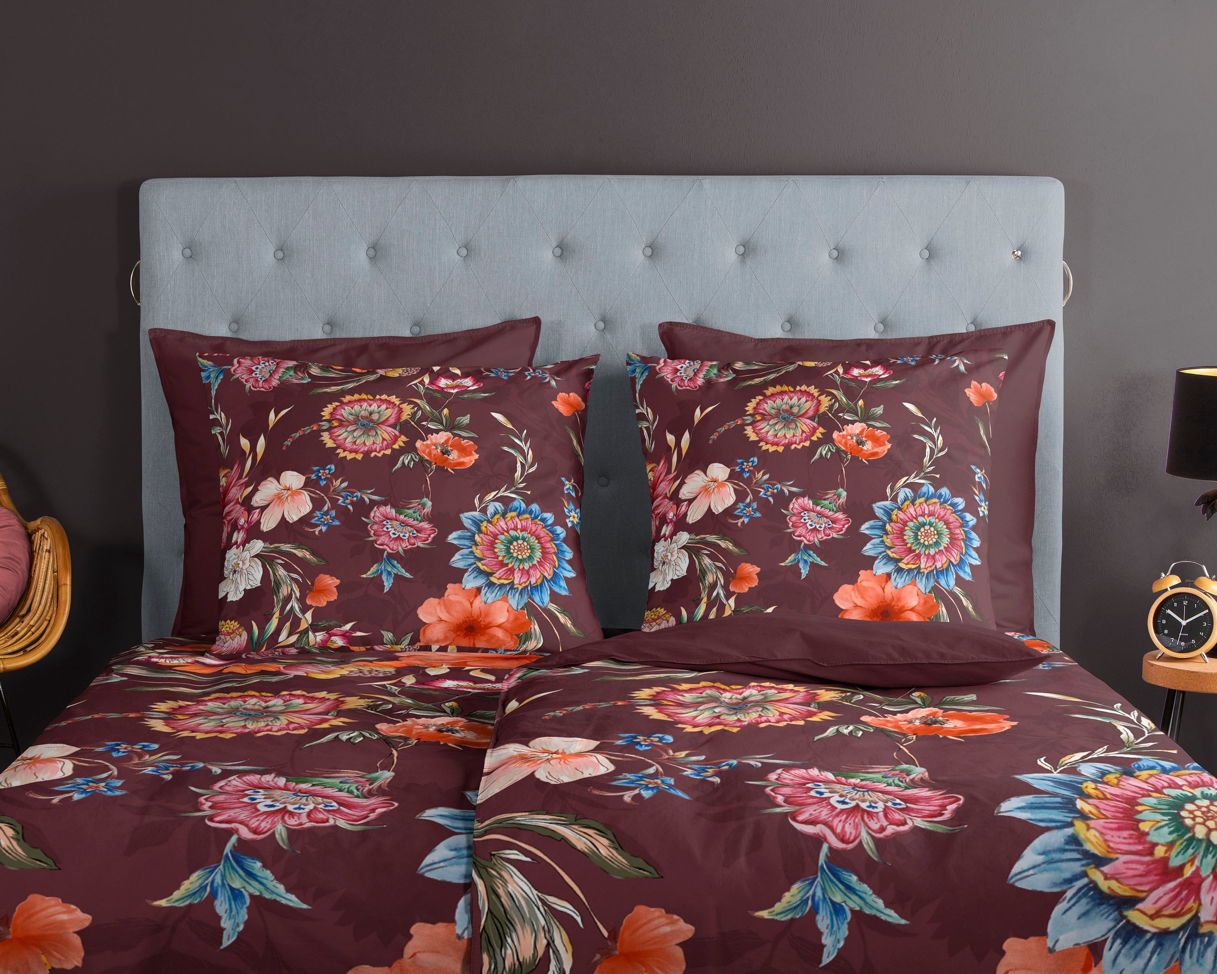 Thumbnail - good morning "Madelief" 2 Stk. 100% Baumwolle, 135x200, 2 Teilig, Reißverschluss, Wendeoptik, Blumen