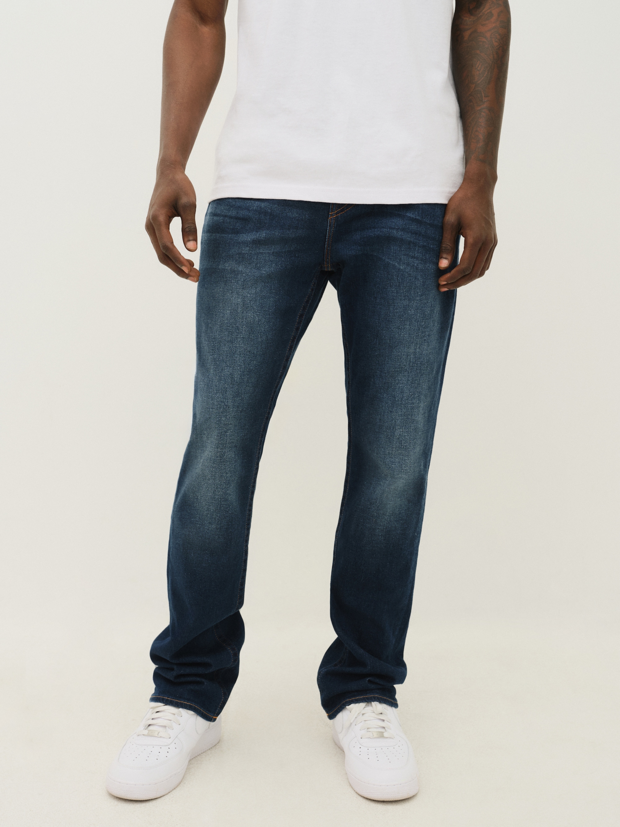 True Religion Straight-Jeans "RICKY SN FLAP" Baumwollmischung, straight fit