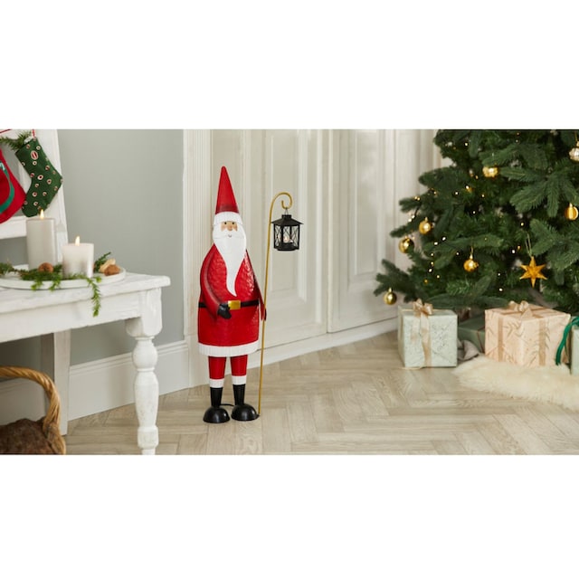 Schneider Weihnachtsfigur »Santa mit Laterne, Weihnachtsdeko rot«, Höhe ca.  68 cm bestellen | BAUR