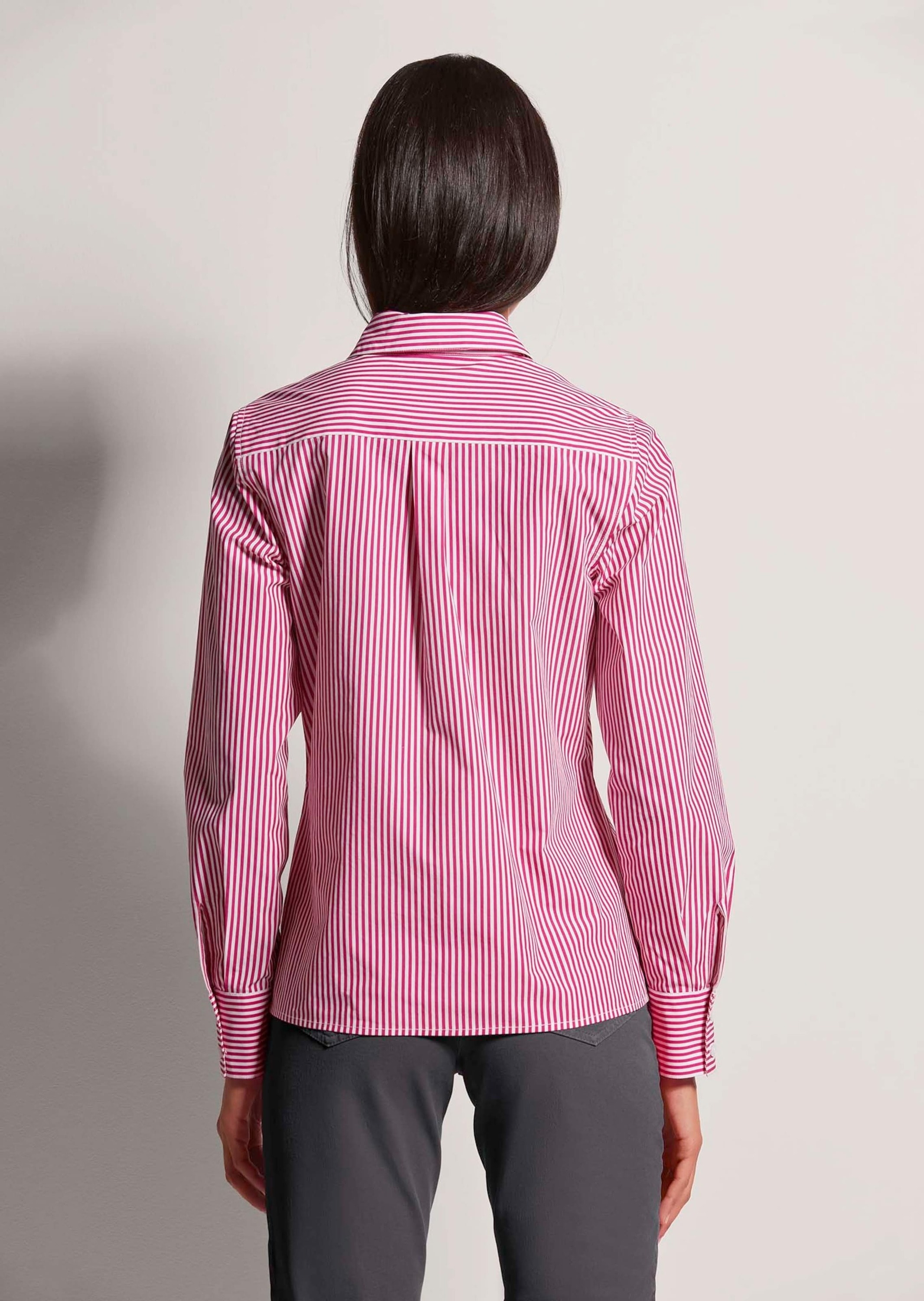MADELEINE Hemdbluse »Bluse Streifenbluse aus reiner Baumwolle«