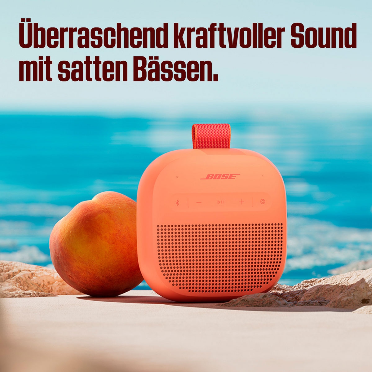 Bose Portable-Lautsprecher »SoundLink Micro (2. Gen.)« Stereo (Bluetooth App-Steuerung | Equalizer | Kabellos | Lautstärkeanpassung | PARTYCAST TECHNOLOGIE 20 W)