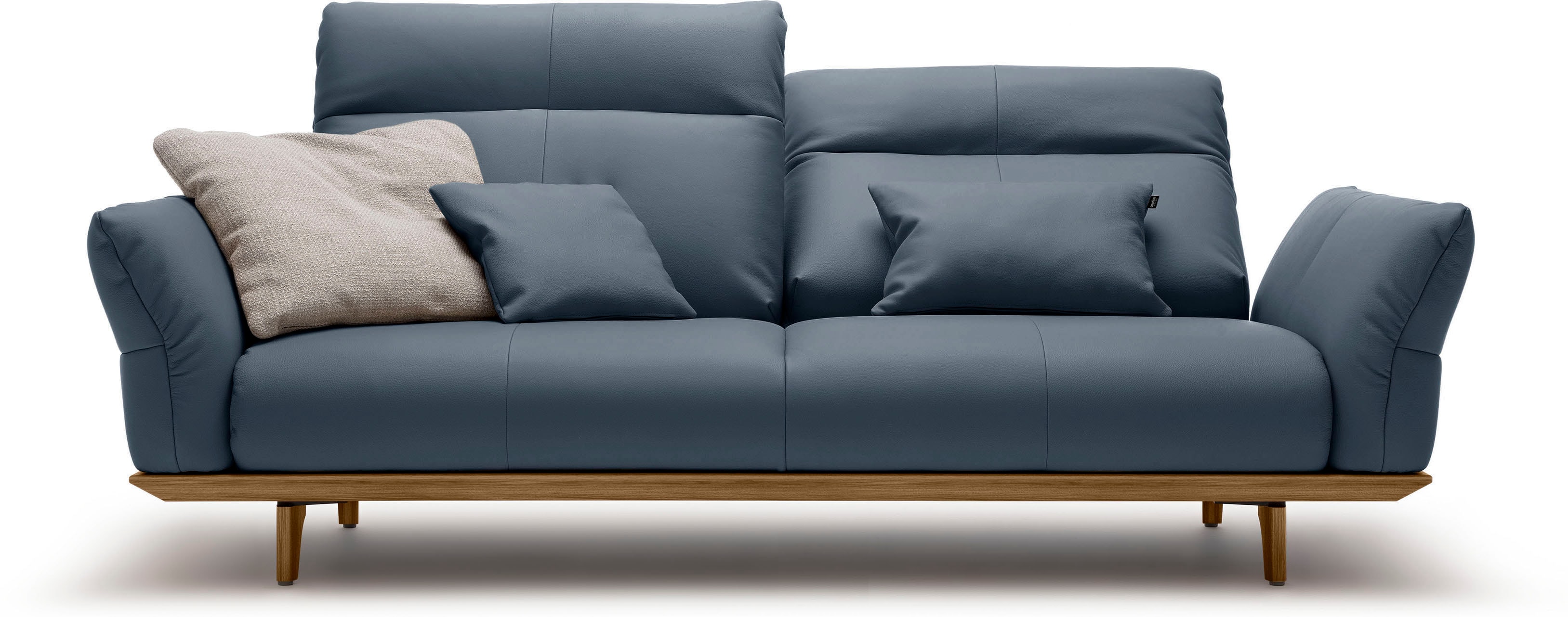 Creation BY ROLF BENZ 3-Sitzer "CR.460 Designsofa mit erstklassigem Sitzkomfort" Sockel in Nussbaum, Füße Nussbaum, Breite 208 cm
