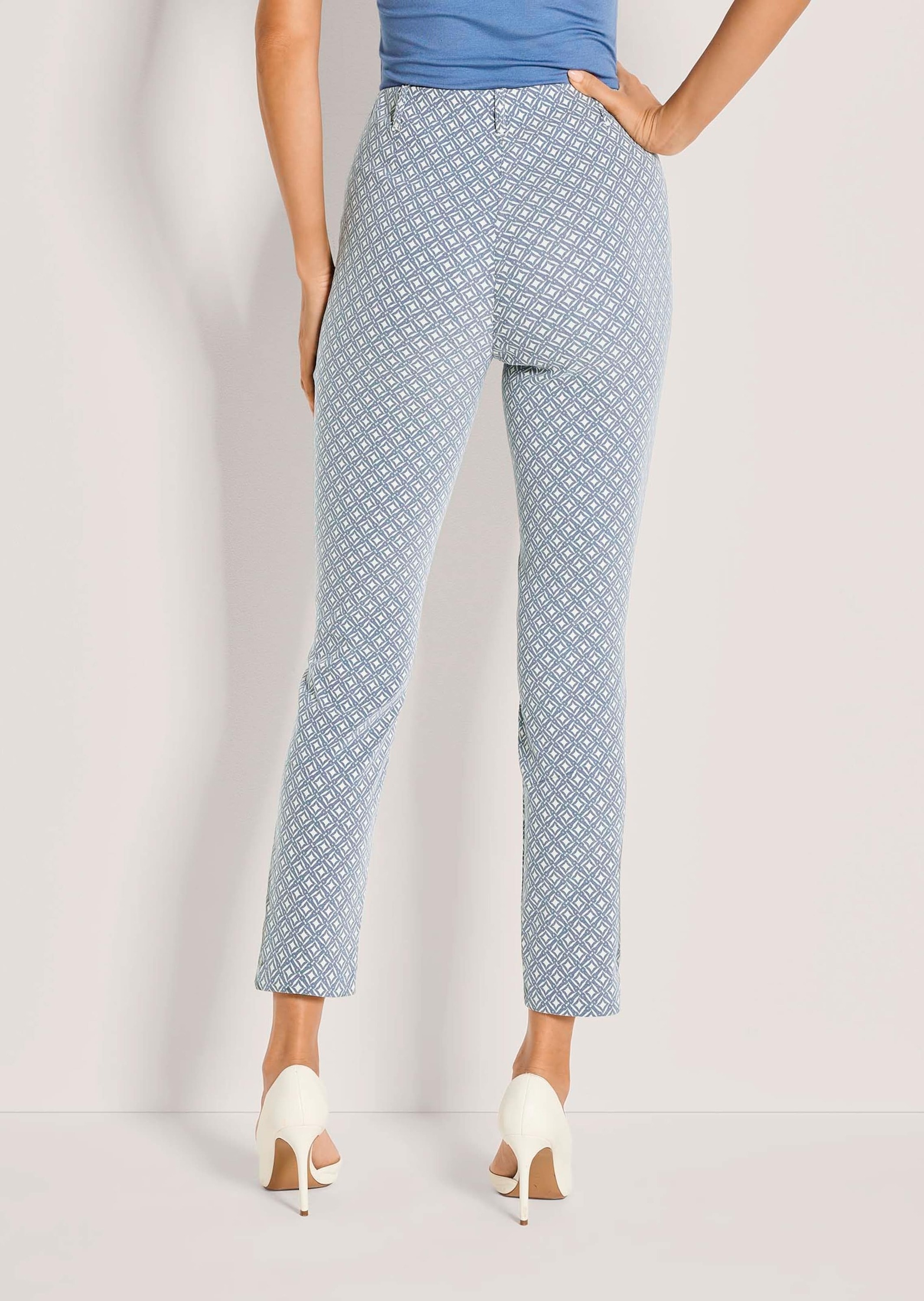 MADELEINE Stoffhose »Jerseyhose Jacquardhose mit grafischem Muster«