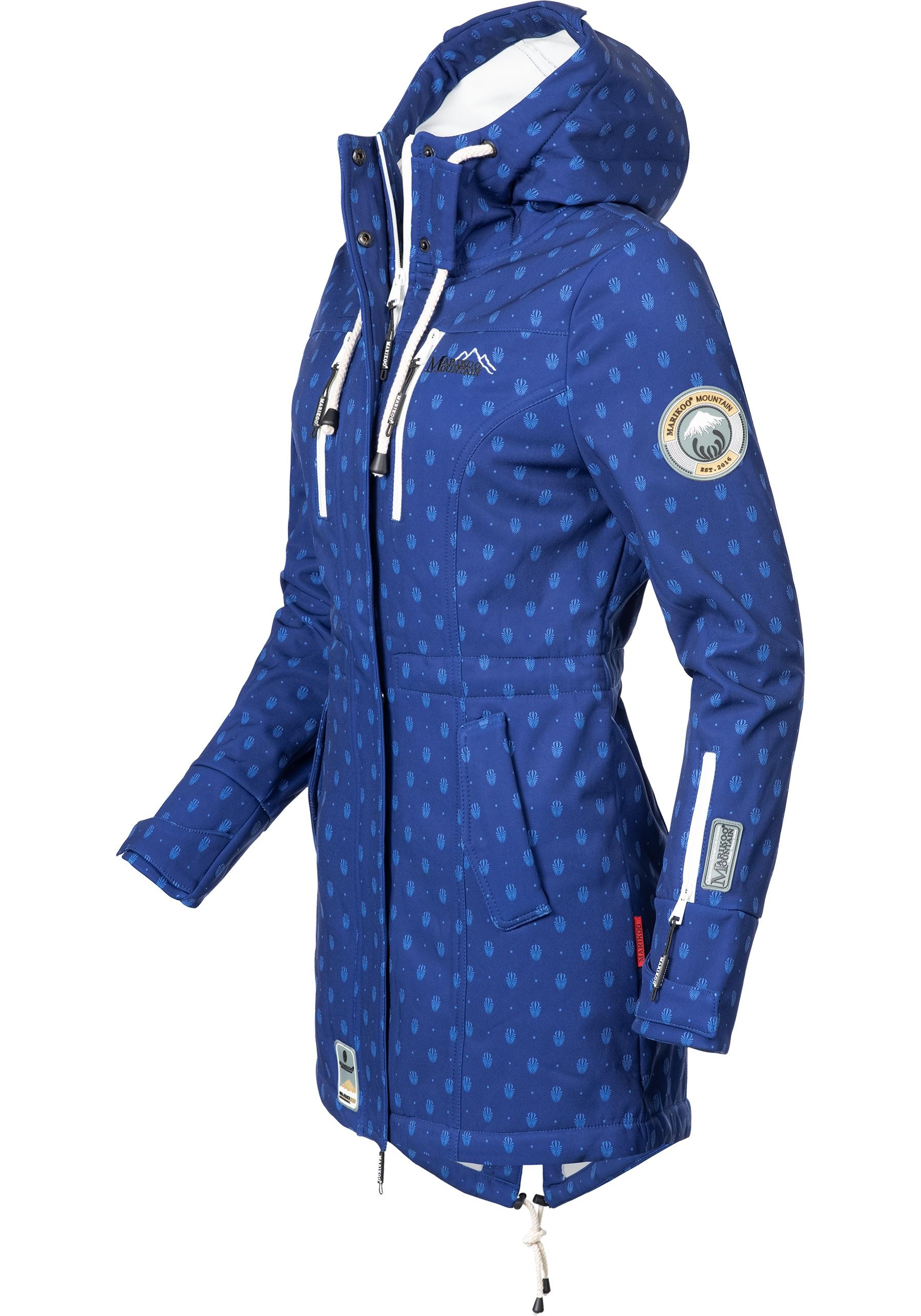 Marikoo Funktionsmantel »Zimtzicke«, Wasserdichter Softshell Parka mit Kapuze