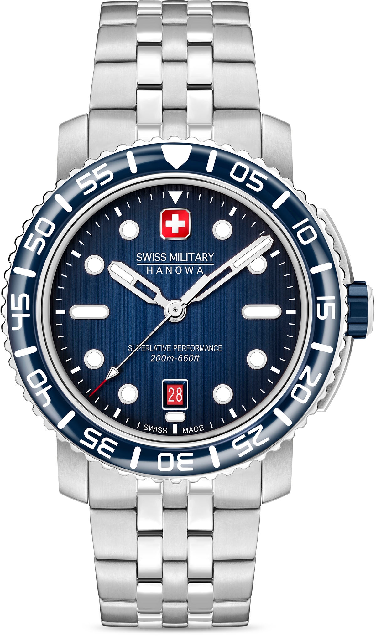 MARLIN, ▷ Swiss Uhr Hanowa Military SMWGH0001703« bestellen BAUR »BLACK | Schweizer
