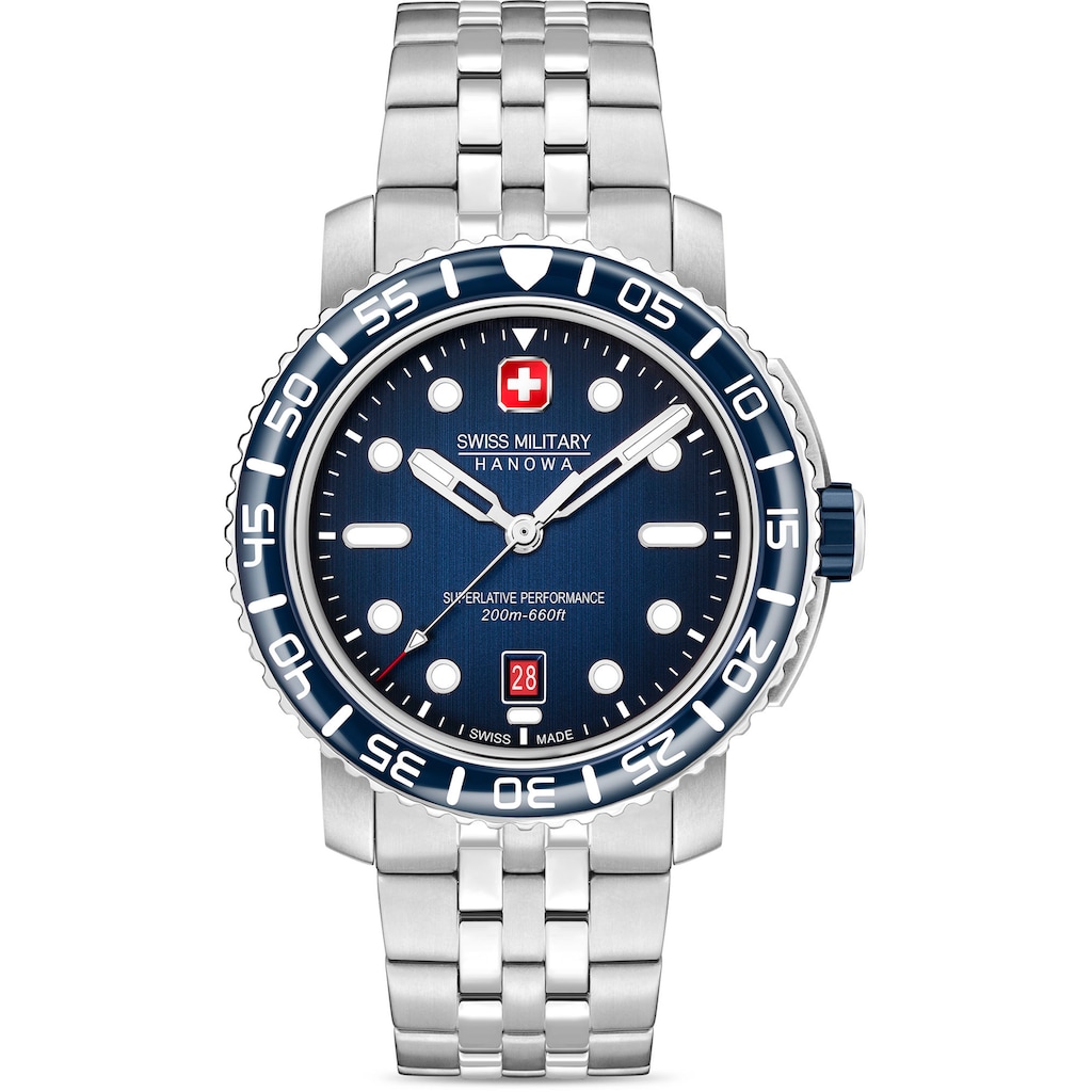 Swiss Military Hanowa Schweizer Uhr »BLACK MARLIN, SMWGH0001703«