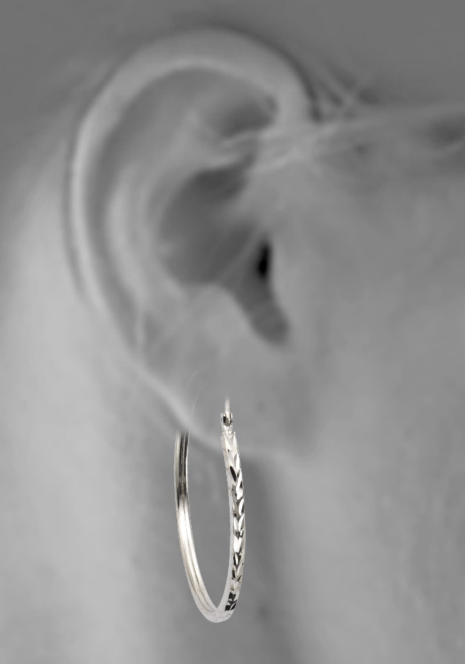 Firetti Paar Creolen »Schmuck Geschenk Silber 925 glänzendes Design diamantiert«