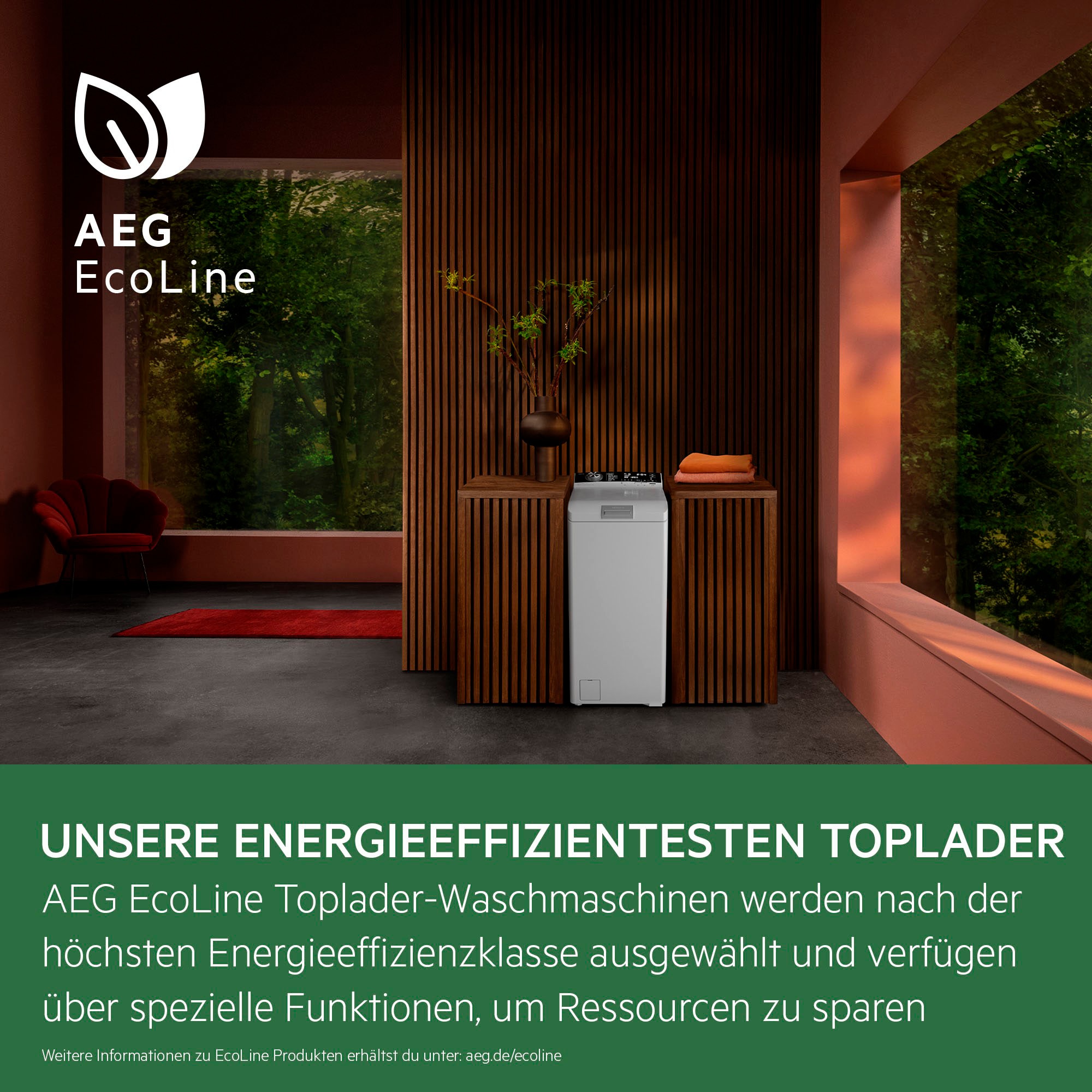 AEG Waschmaschine Toplader "LTR7A37STL" 7 kg 1300 U/min Dampf-Funktion günstig online kaufen