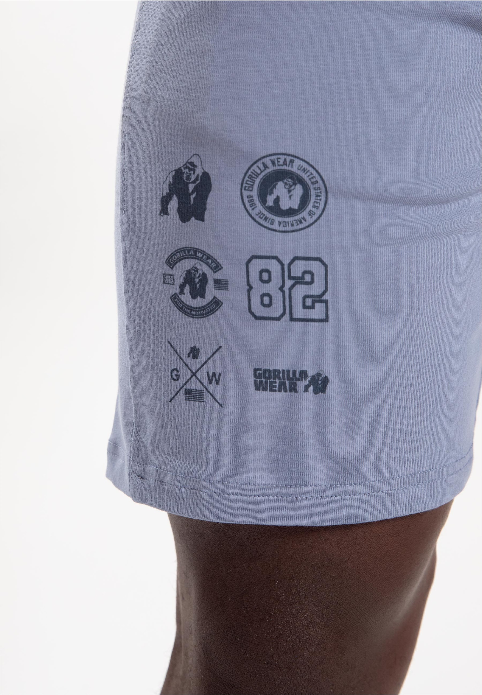 Gorilla Wear Shorts, mit verstellbarem Kordelzug im Bund