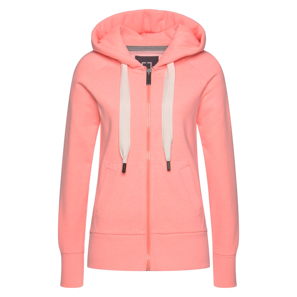 Elbsand Kapuzensweatjacke »Kelda«, mit Logoprint und Taschen, Freizeitjacke, sportlich-casual