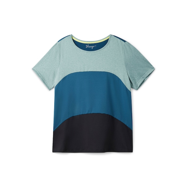 Sheego Funktionsshirt »Große Größen«, im Colourblocking-Design, atmungsaktiv  für bestellen | BAUR