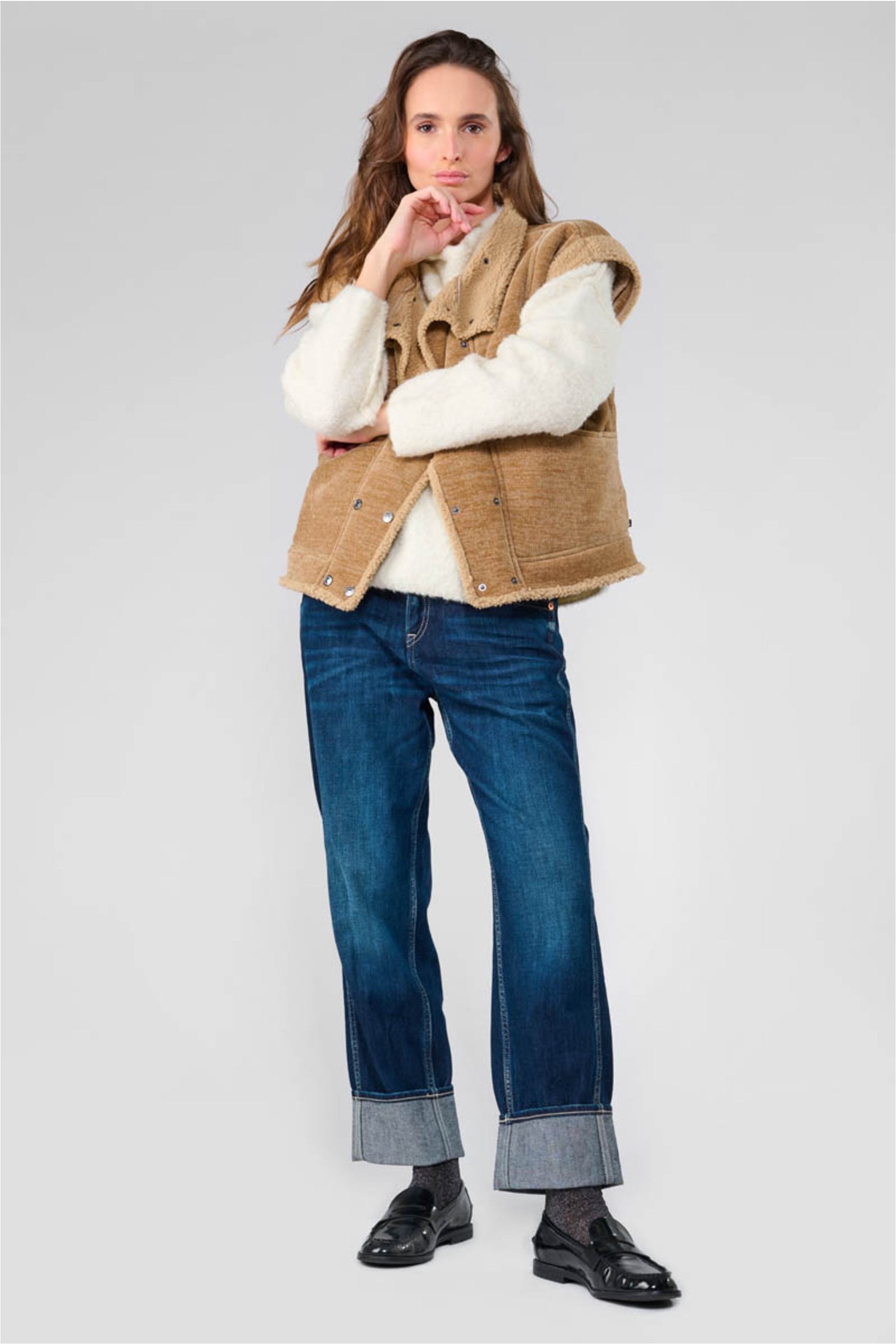 Le Temps Des Cerises Softshellweste »FUJI« mit kuscheligen Felleinsatz