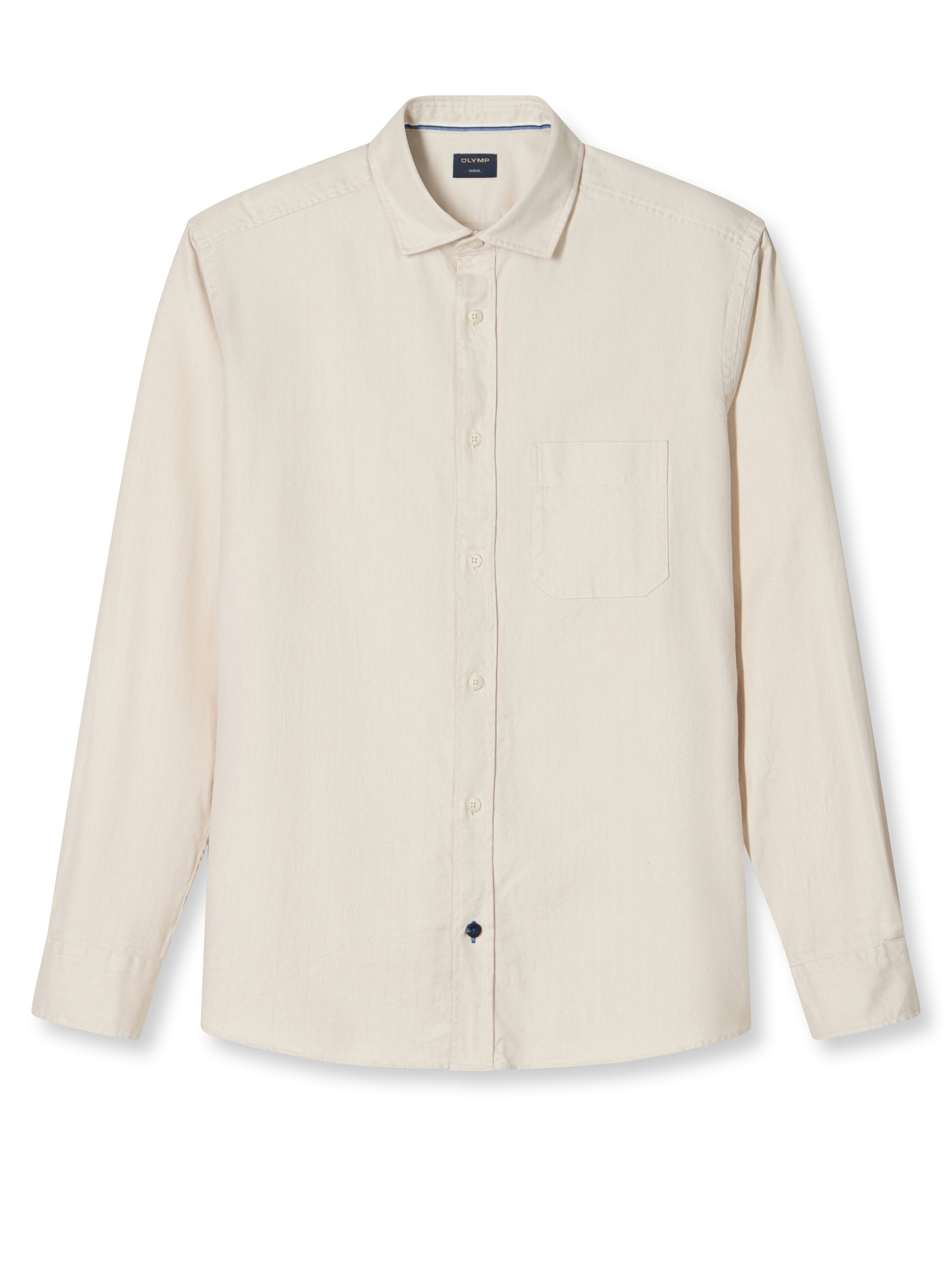 OLYMP Flanellhemd, casual, modern fit, Kentkragen, unifarben günstig online kaufen